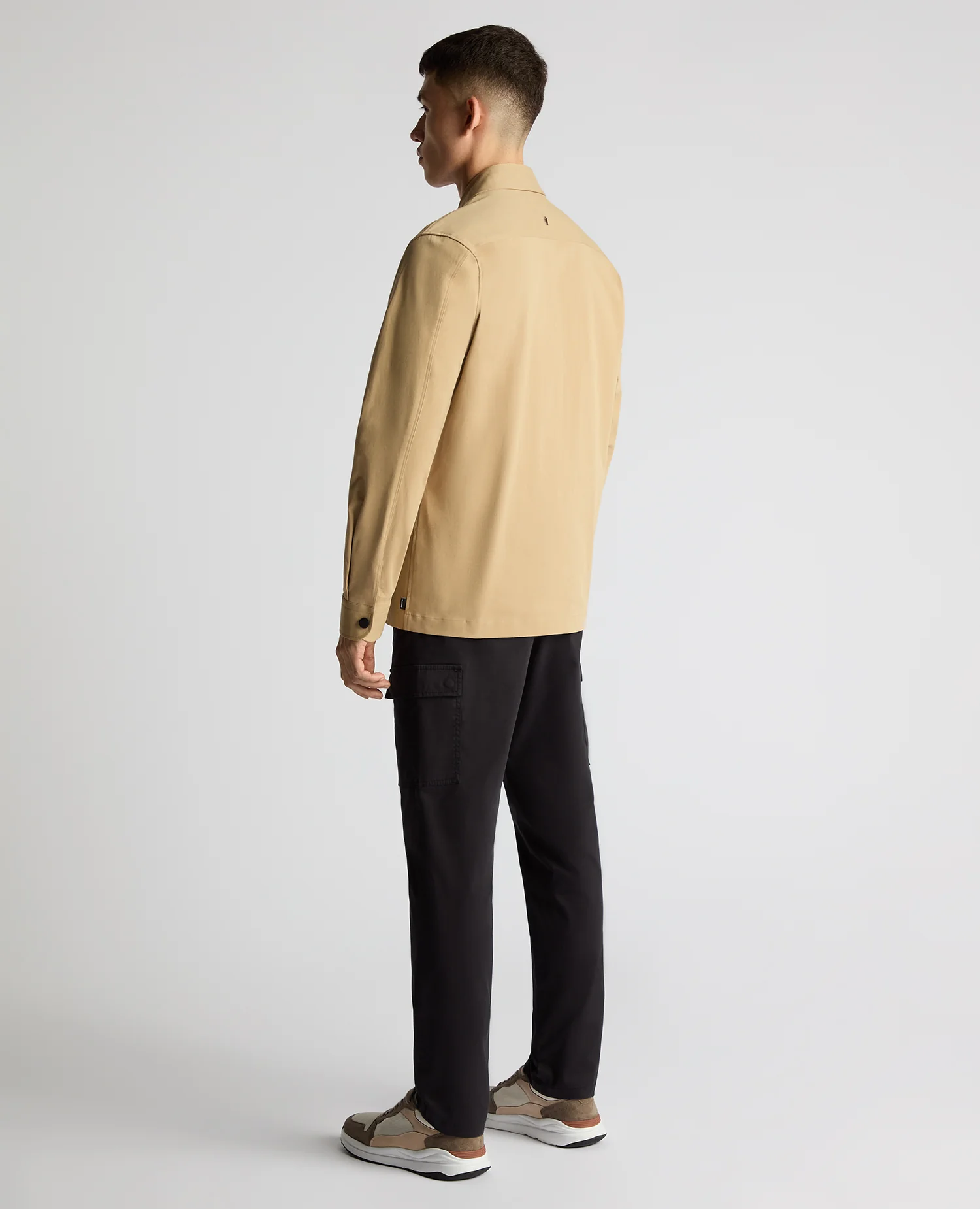Regular Fit Cotton Stretch Overshirt - Image 3