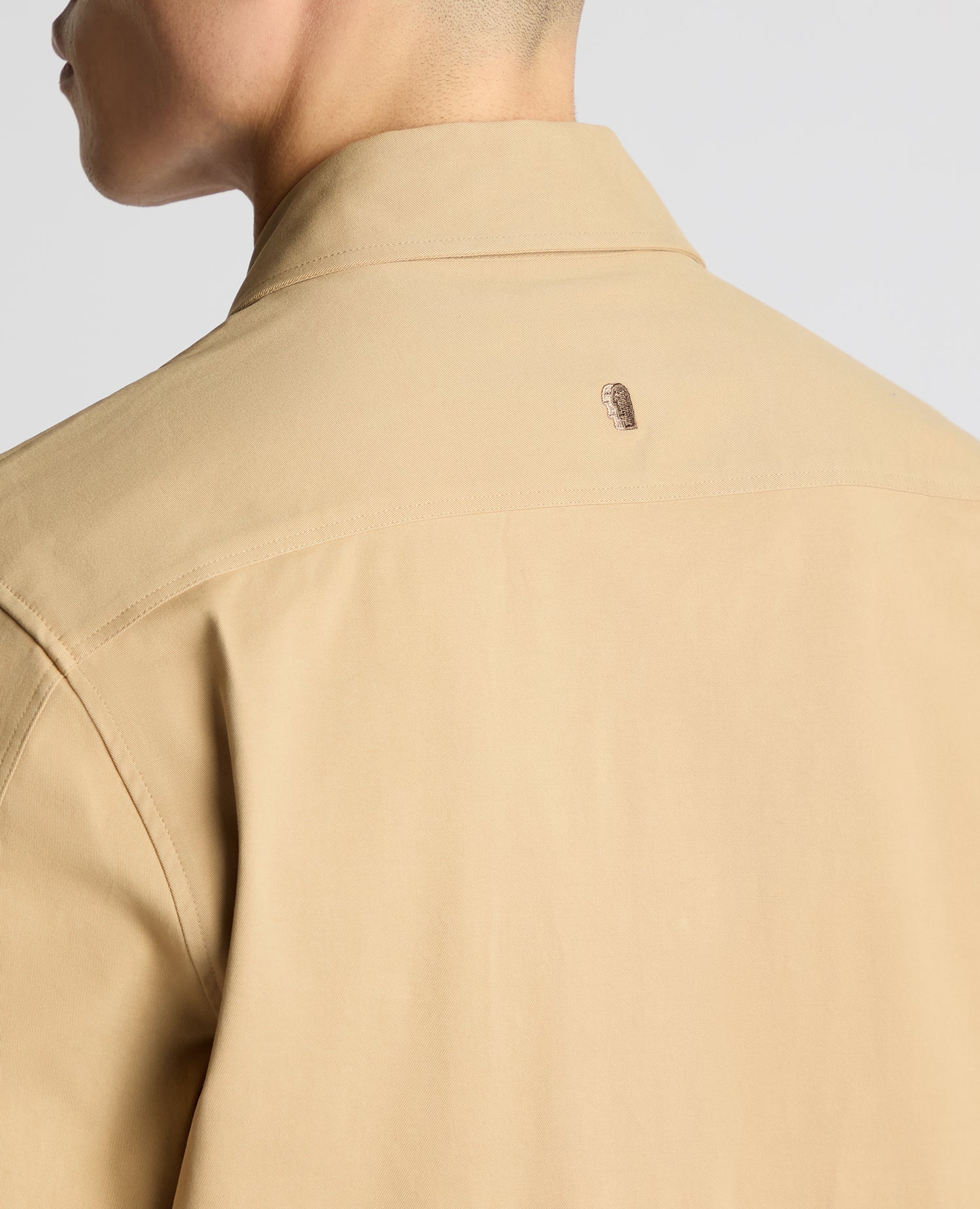 Regular Fit Cotton Stretch Overshirt - Image 6