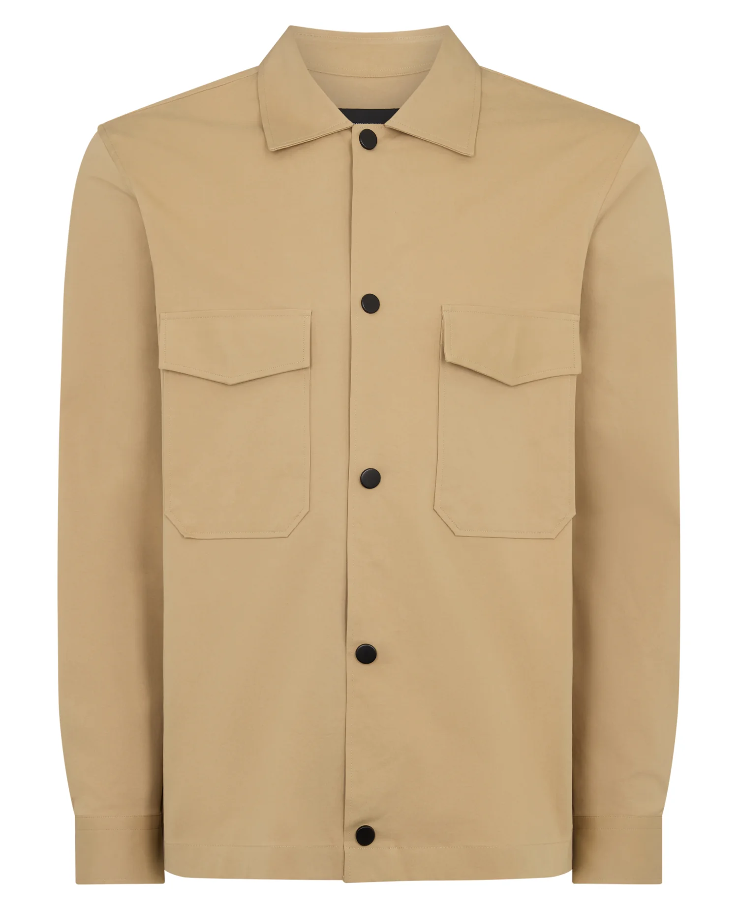 Regular Fit Cotton Stretch Overshirt - Image 7