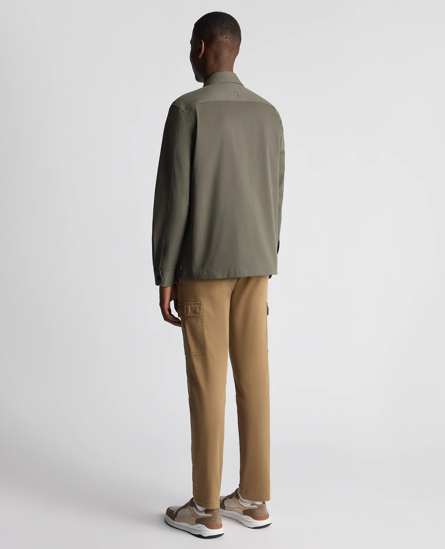 Regular Fit Cotton Stretch Overshirt - Image 3