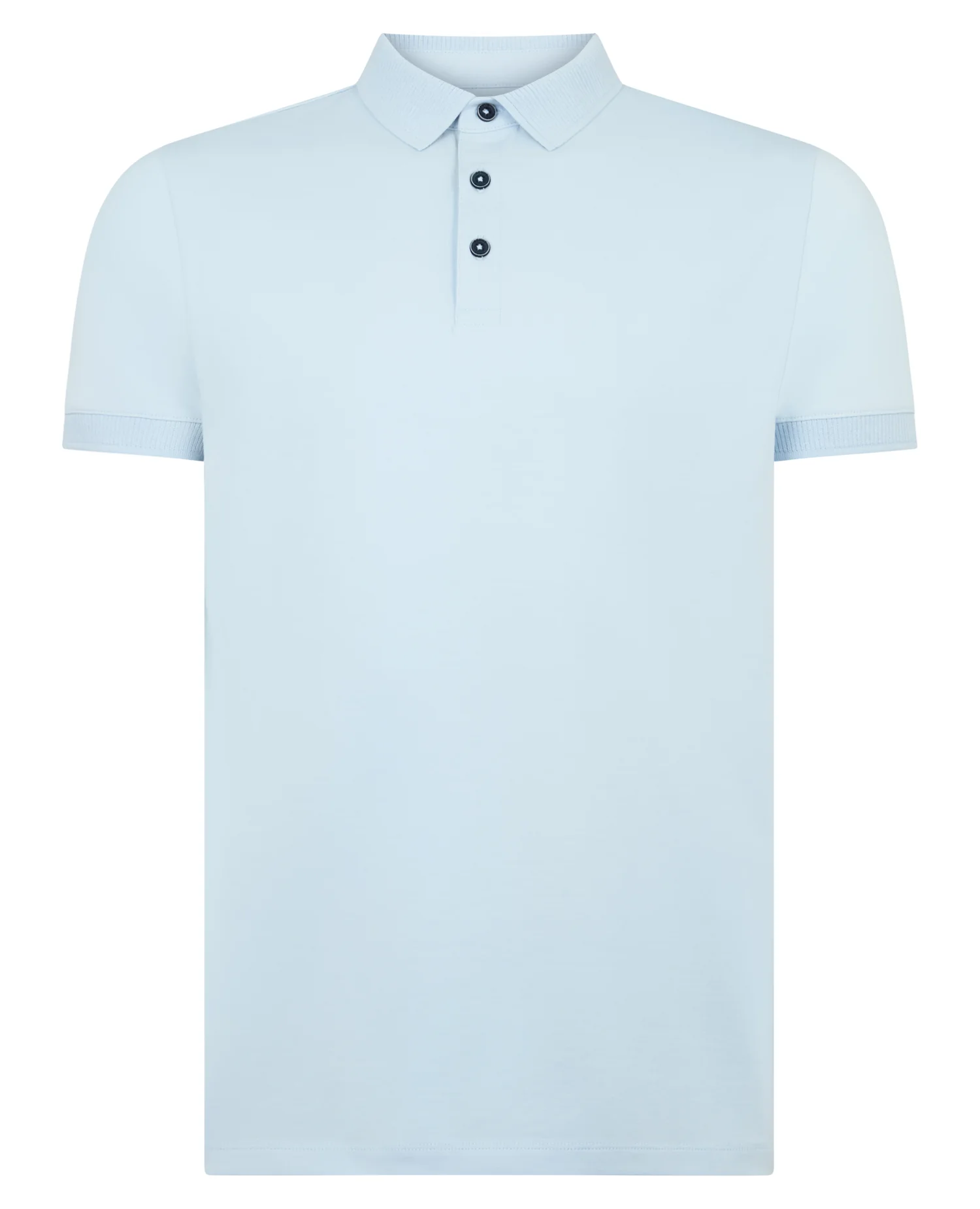Tapered Fit Cotton-Stretch Polo Shirt - Image 7