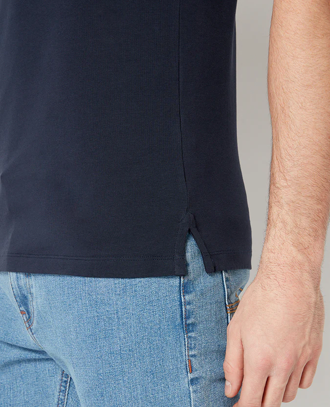 Tapered Fit Cotton-Stretch Polo Shirt - Image 4