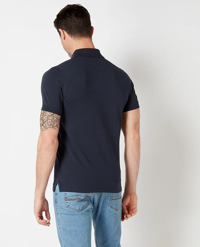 Tapered Fit Cotton-Stretch Polo Shirt - Image 5