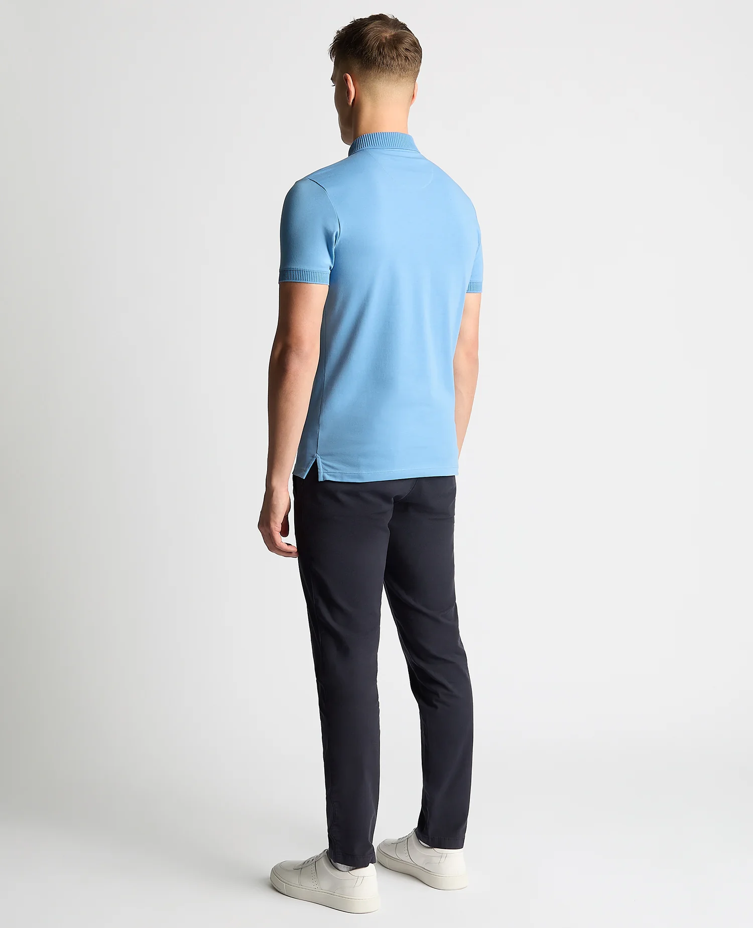 Tapered Fit Cotton-Stretch Polo Shirt - Image 4