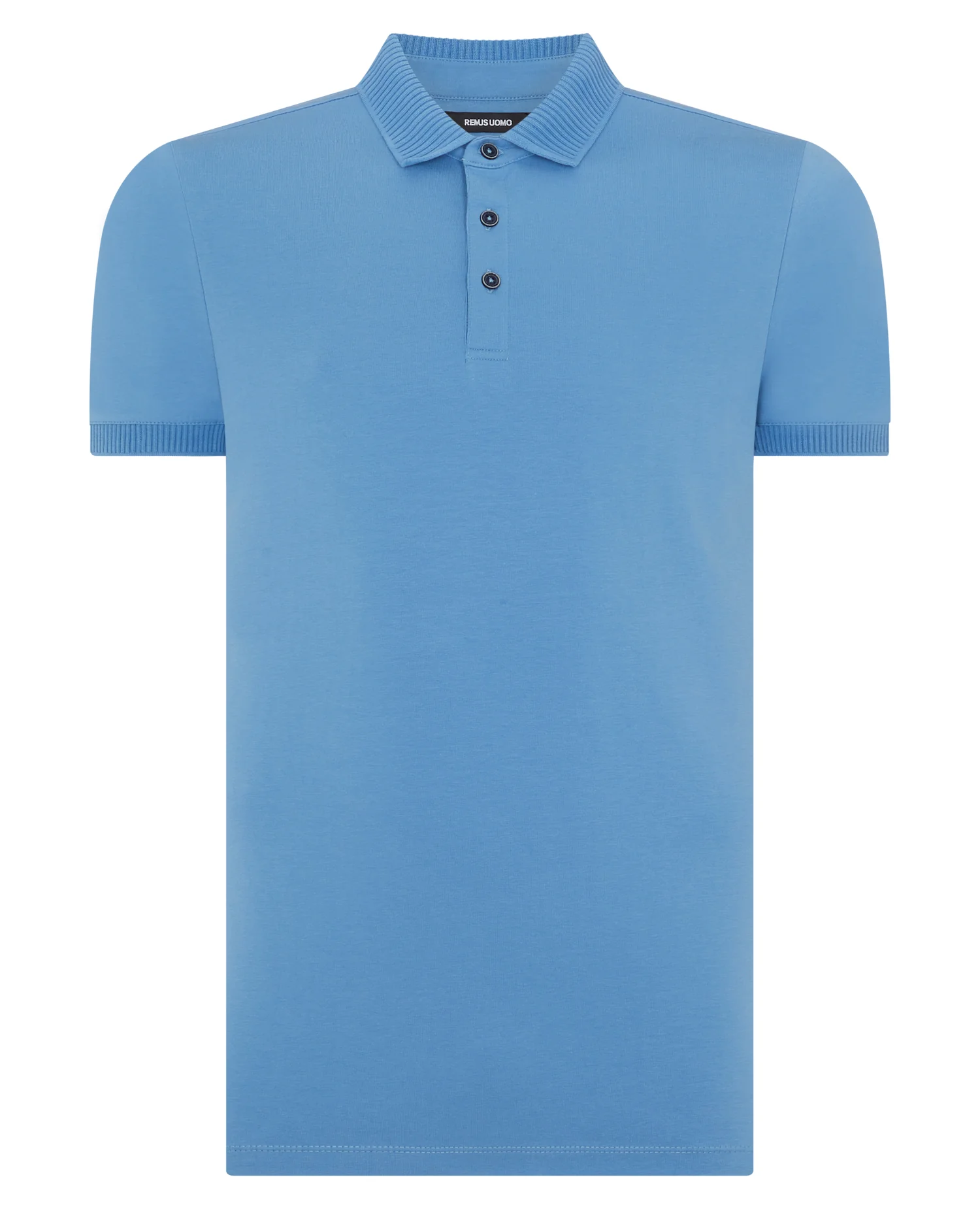 Tapered Fit Cotton-Stretch Polo Shirt - Image 6