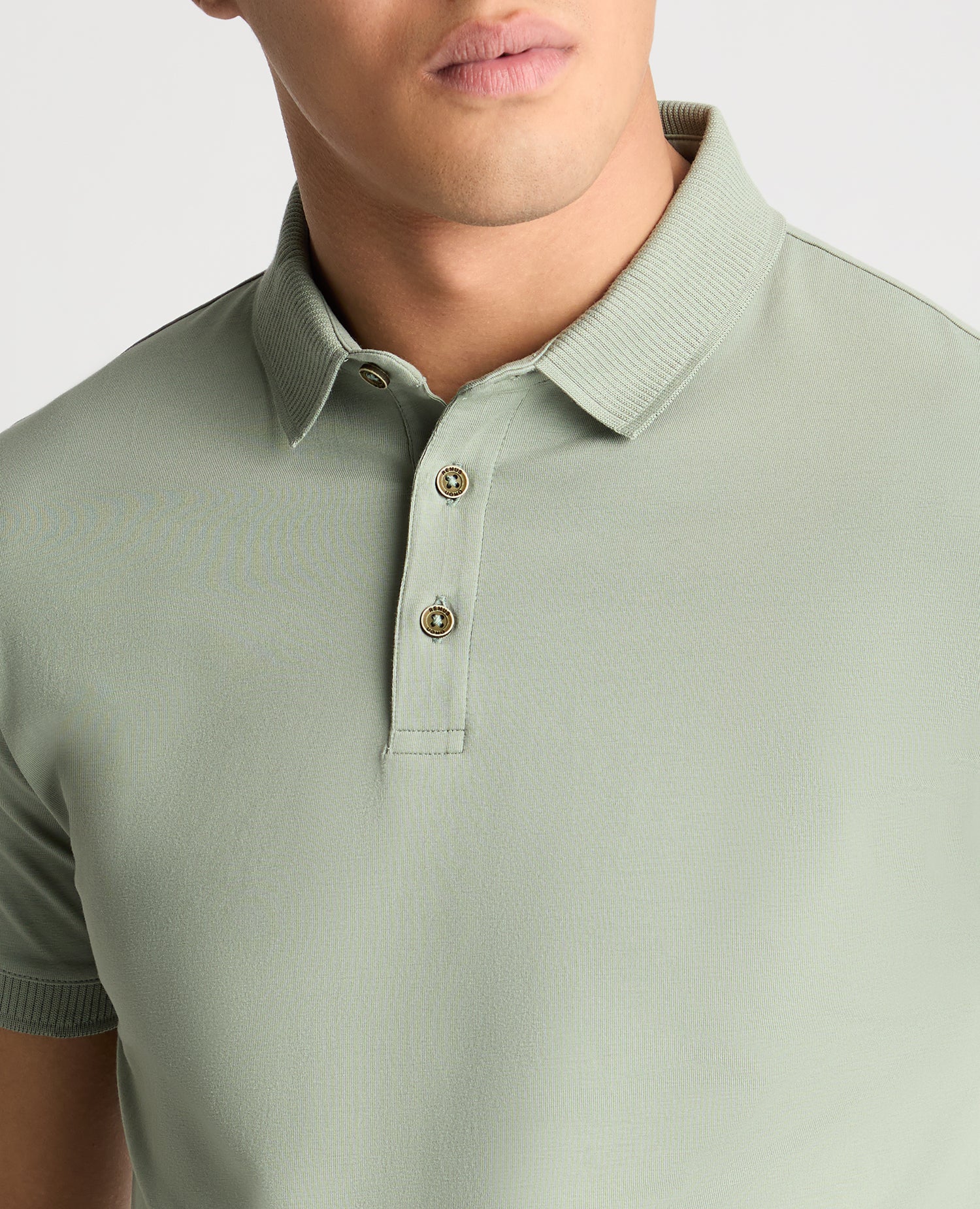 Tapered Fit Cotton-Stretch Polo Shirt - Image 5