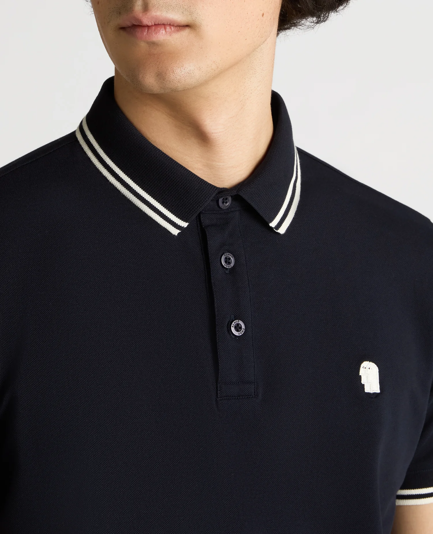 Tapered Fit Cotton-Stretch Polo Shirt - Image 5