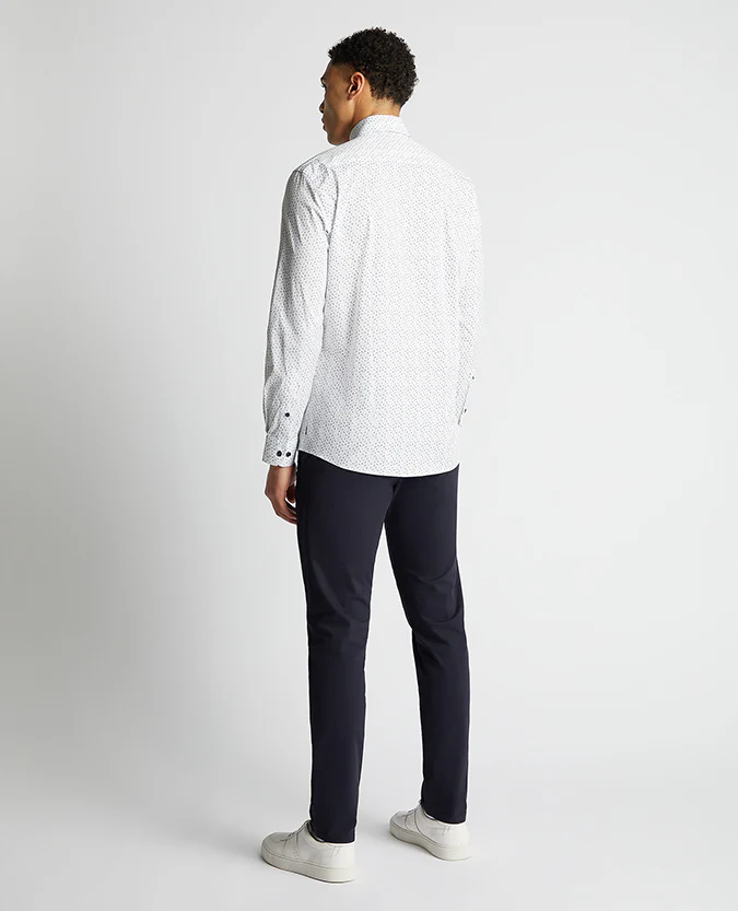 Tapered Fit Cotton Stretch Shirt - Image 3