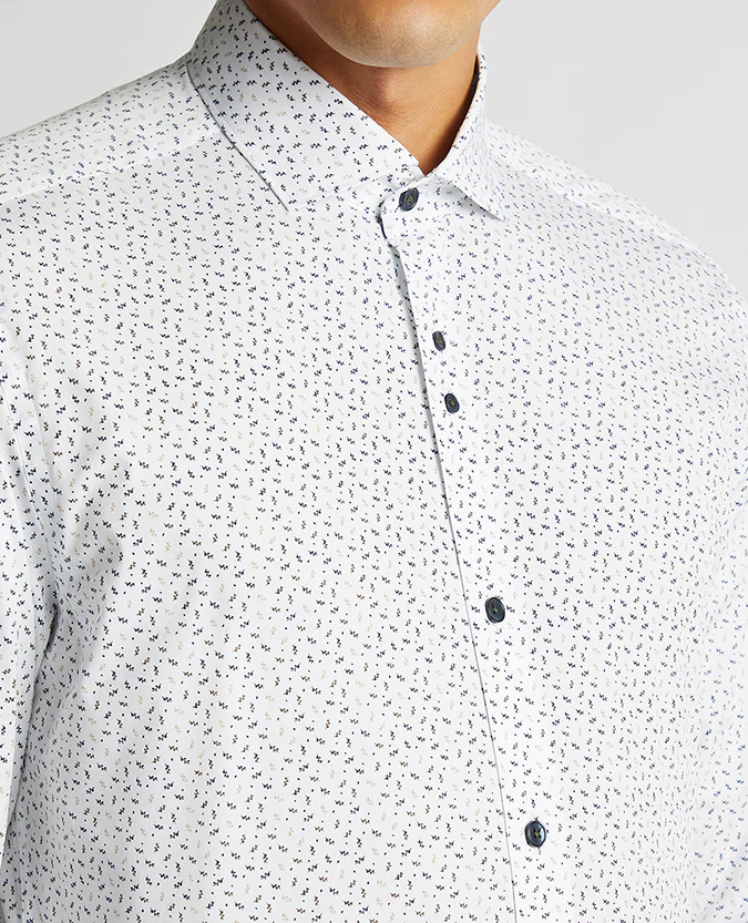 Tapered Fit Cotton Stretch Shirt - Image 5