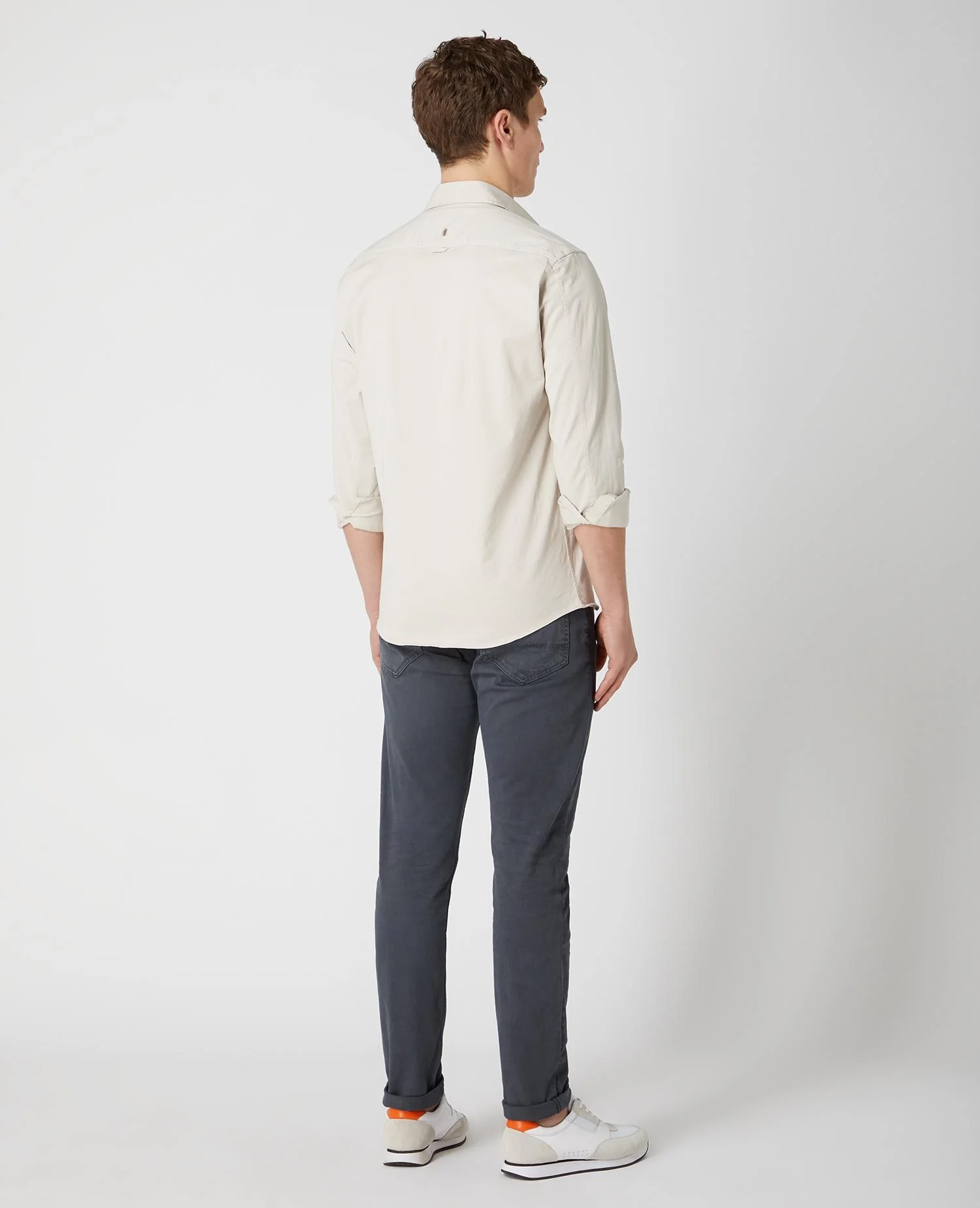Tapered Fit Cotton Stretch Shirt - Image 3