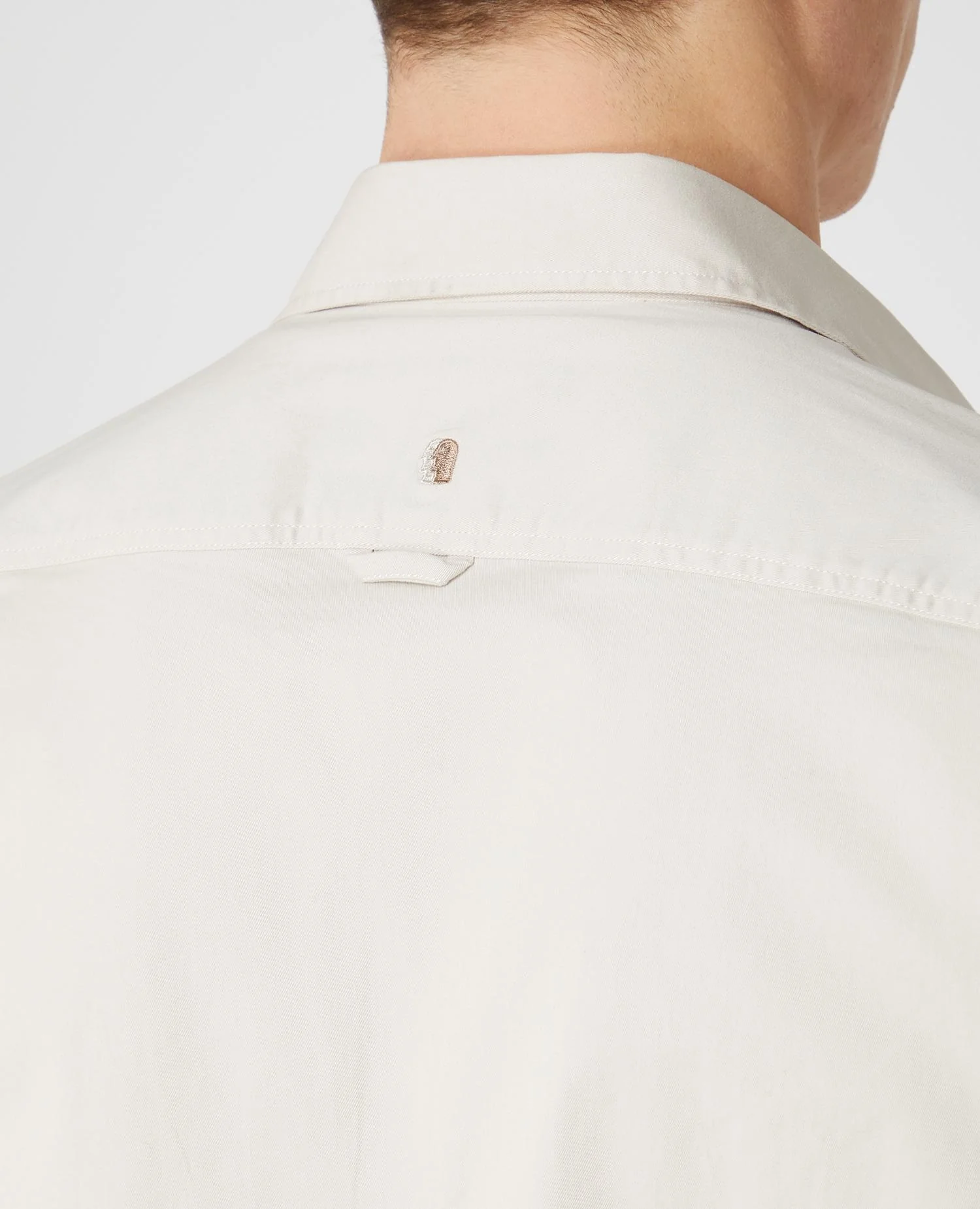 Tapered Fit Cotton Stretch Shirt - Image 5