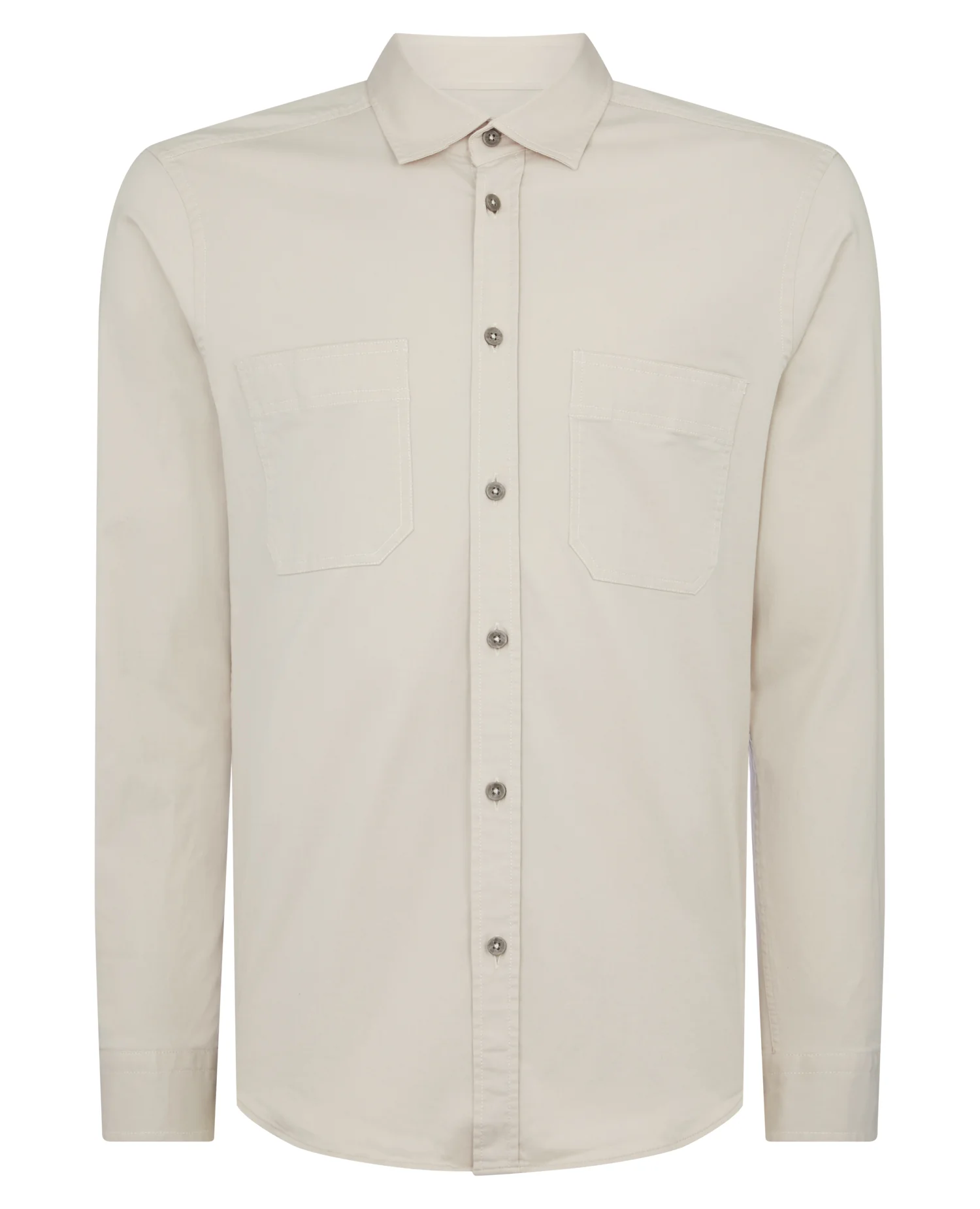 Tapered Fit Cotton Stretch Shirt - Image 6