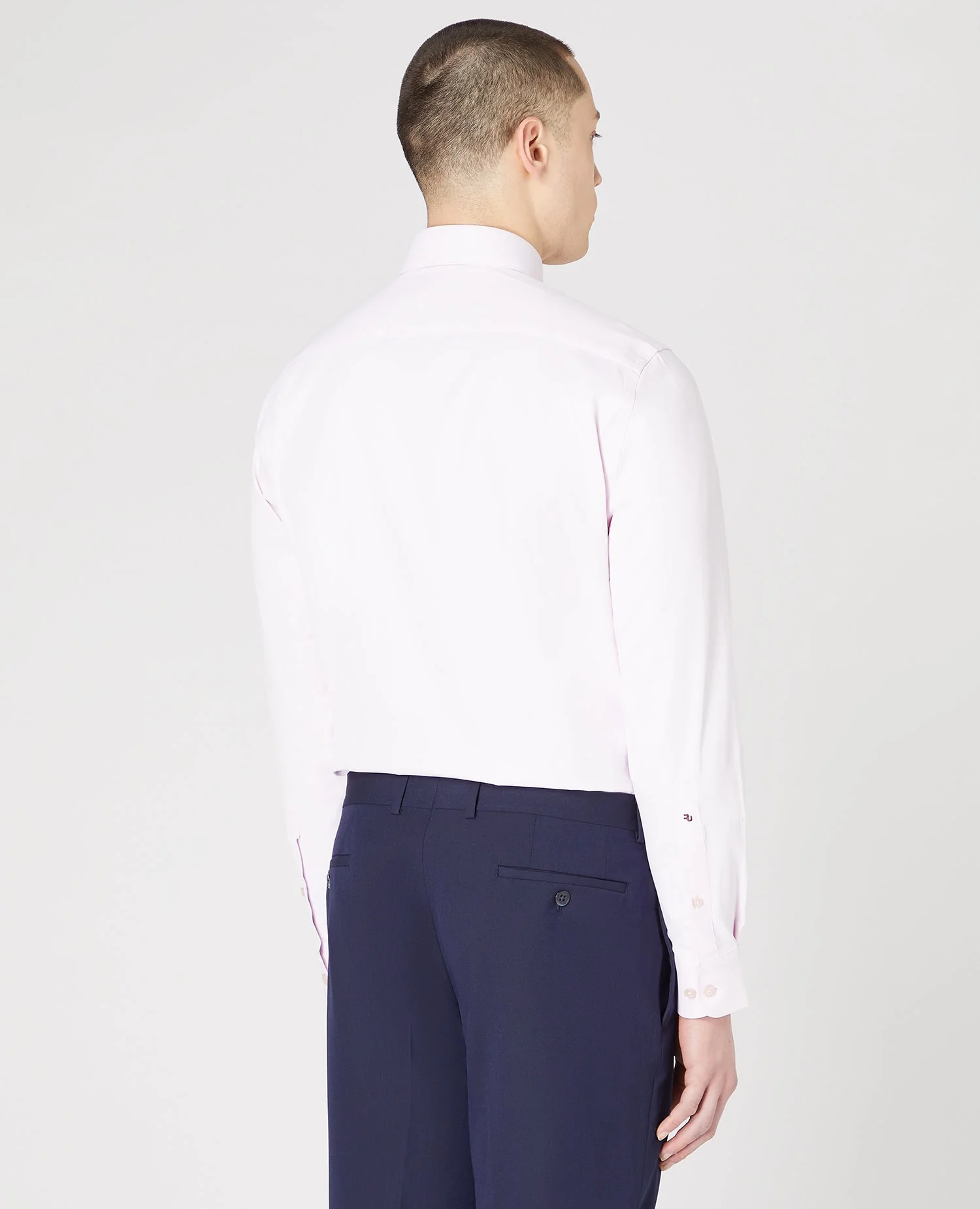 Tapered Fit Cotton Stretch Shirt - Image 3