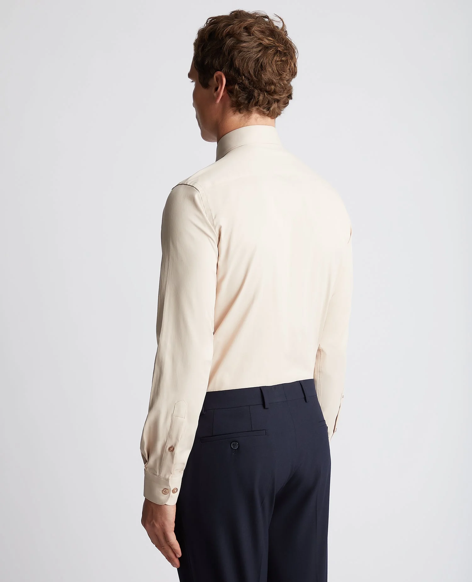 Tapered Fit Cotton Stretch Shirt - Image 3