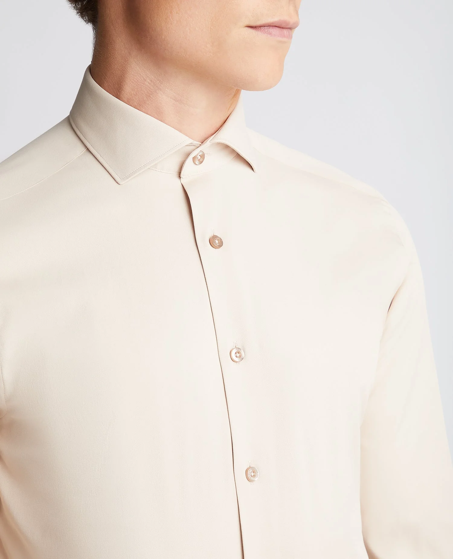Tapered Fit Cotton Stretch Shirt - Image 4