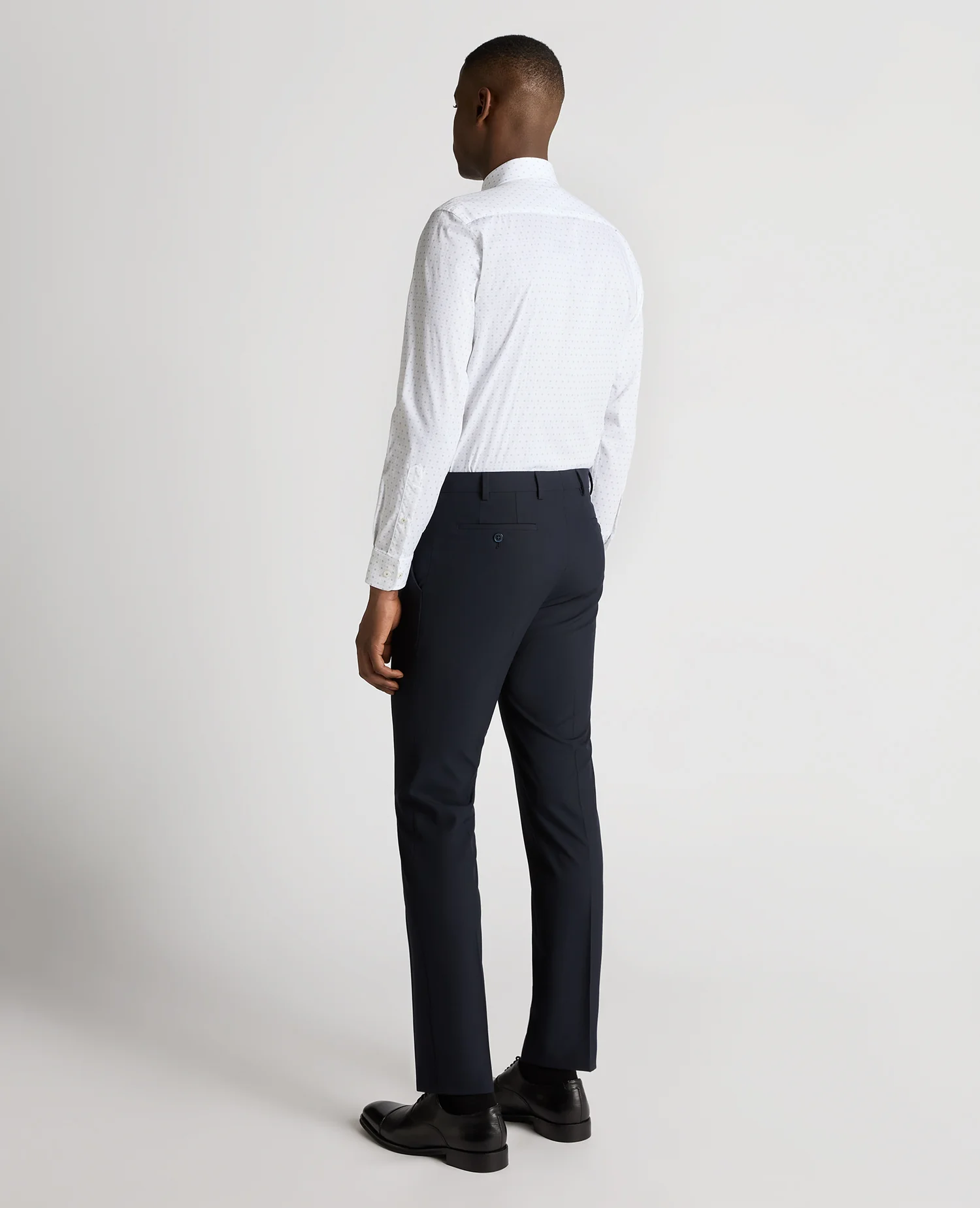 Tapered Fit Cotton Stretch Shirt - Image 3