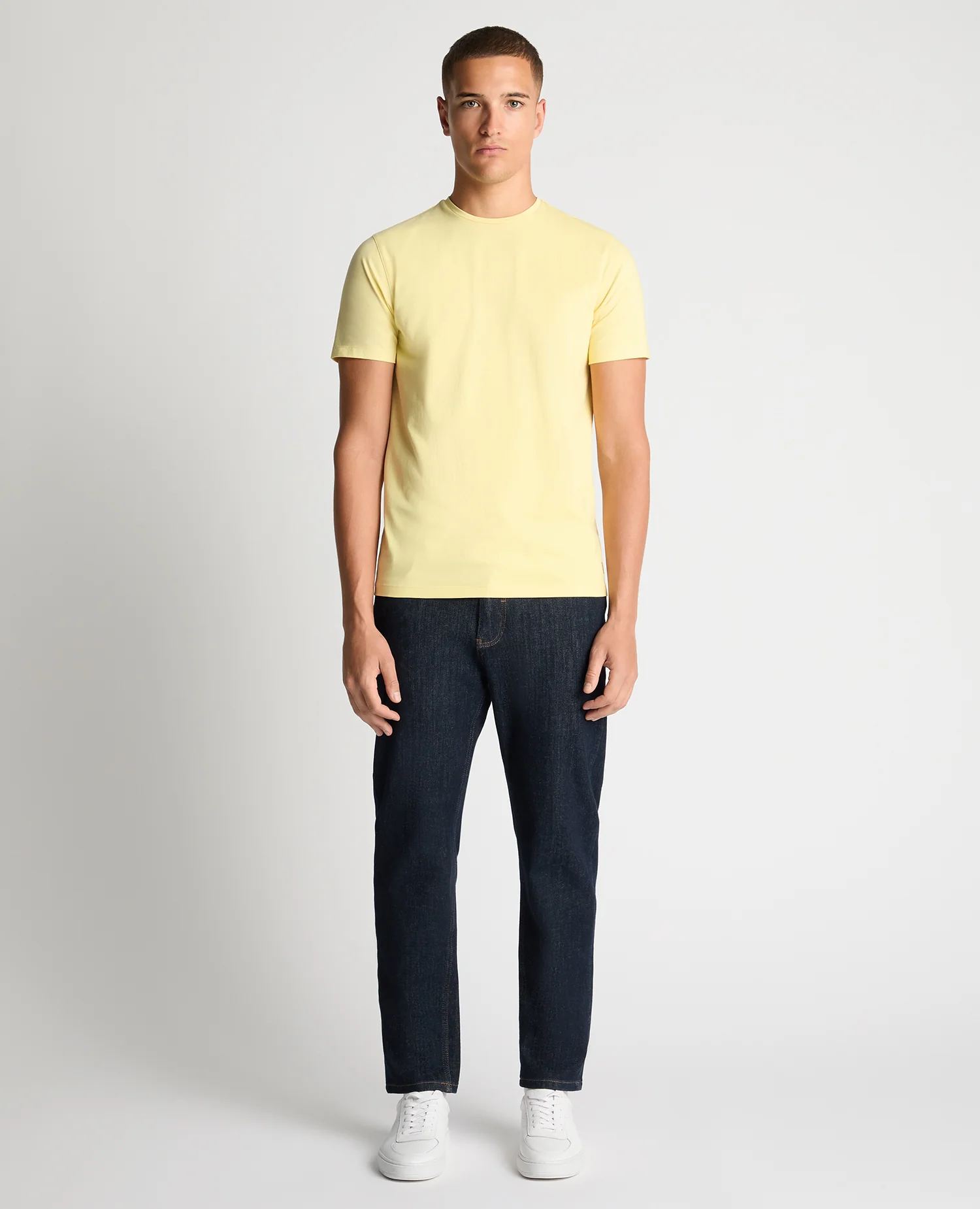 Tapered Fit Cotton-Stretch T-Shirt - Image 2