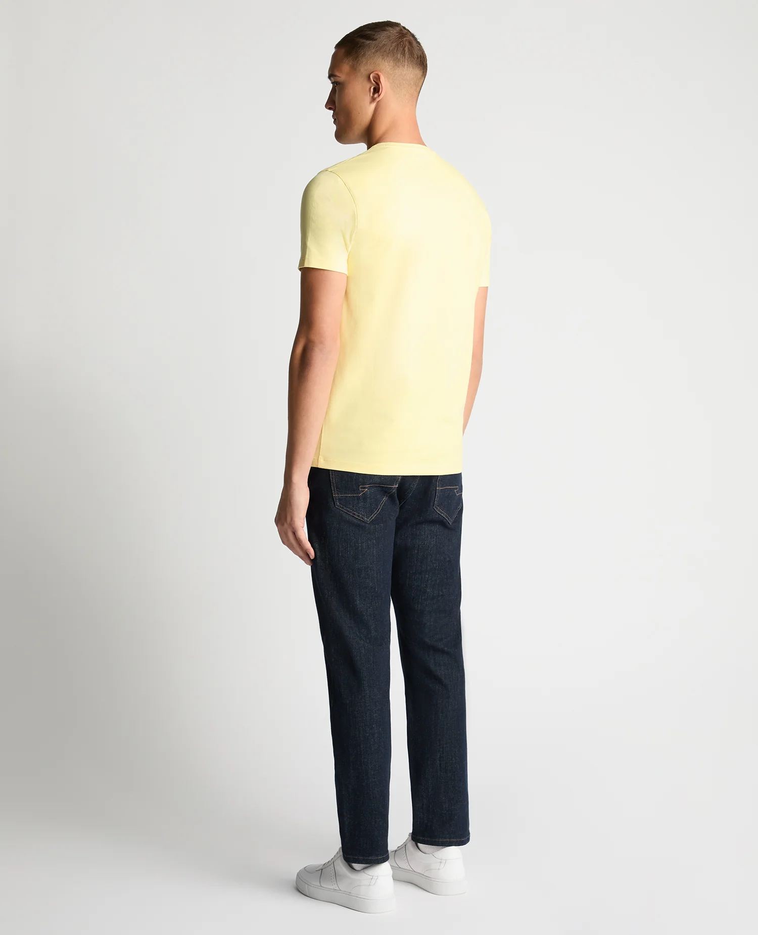 Tapered Fit Cotton-Stretch T-Shirt - Image 3
