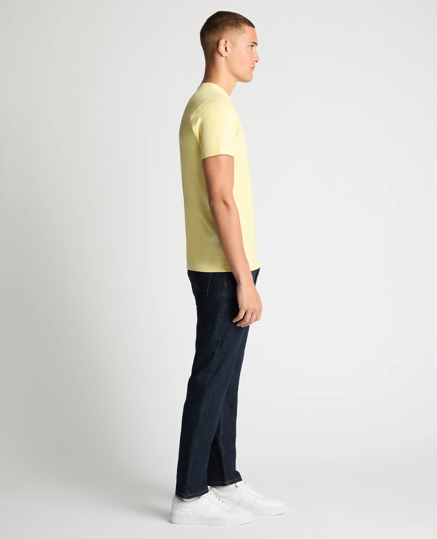 Tapered Fit Cotton-Stretch T-Shirt - Image 4