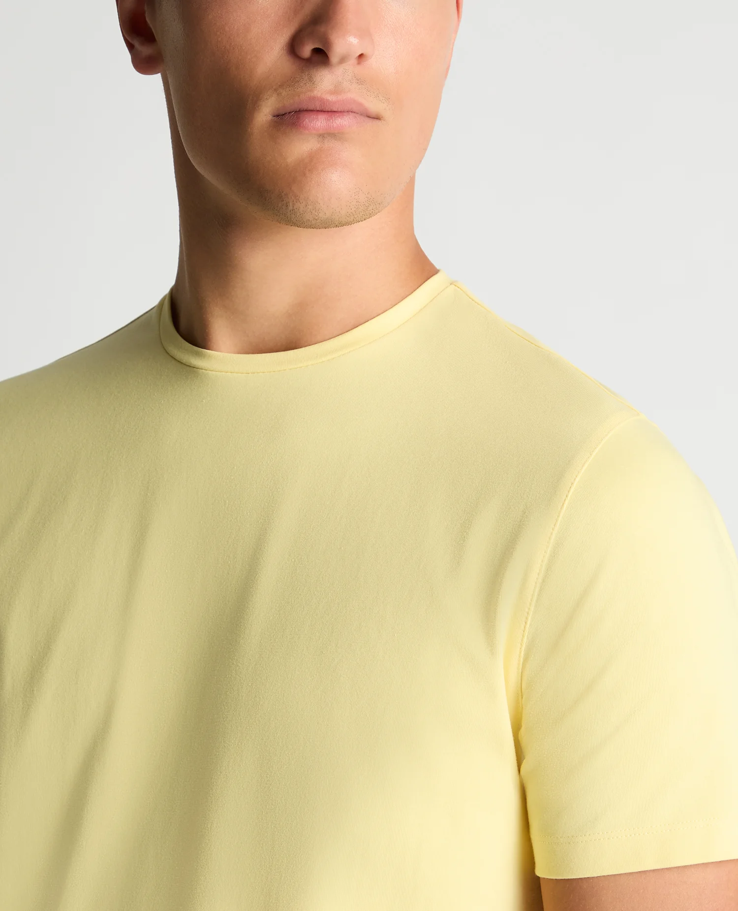 Tapered Fit Cotton-Stretch T-Shirt - Image 5
