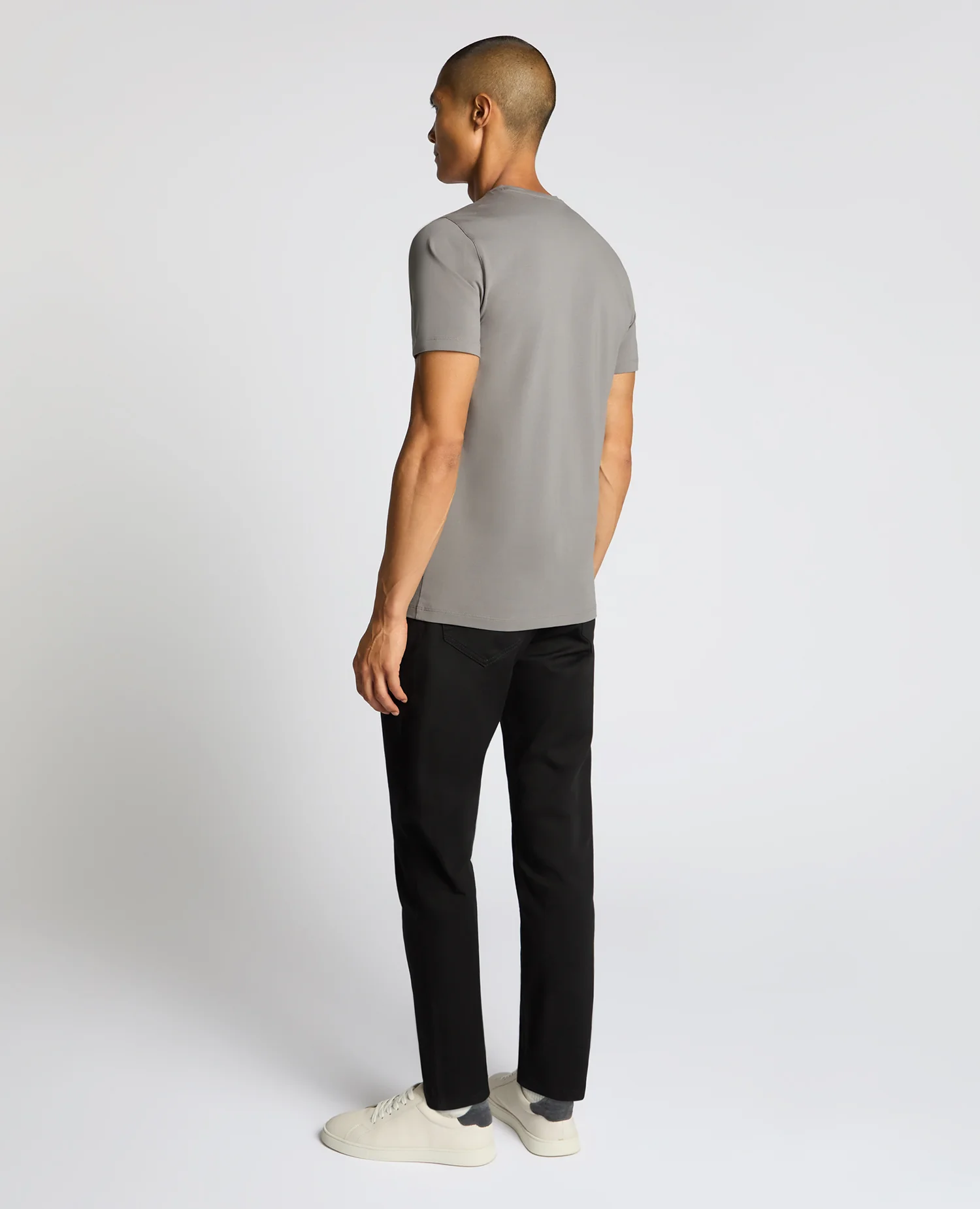 Cotton-Stretch Crew Neck T-Shirt - Image 3