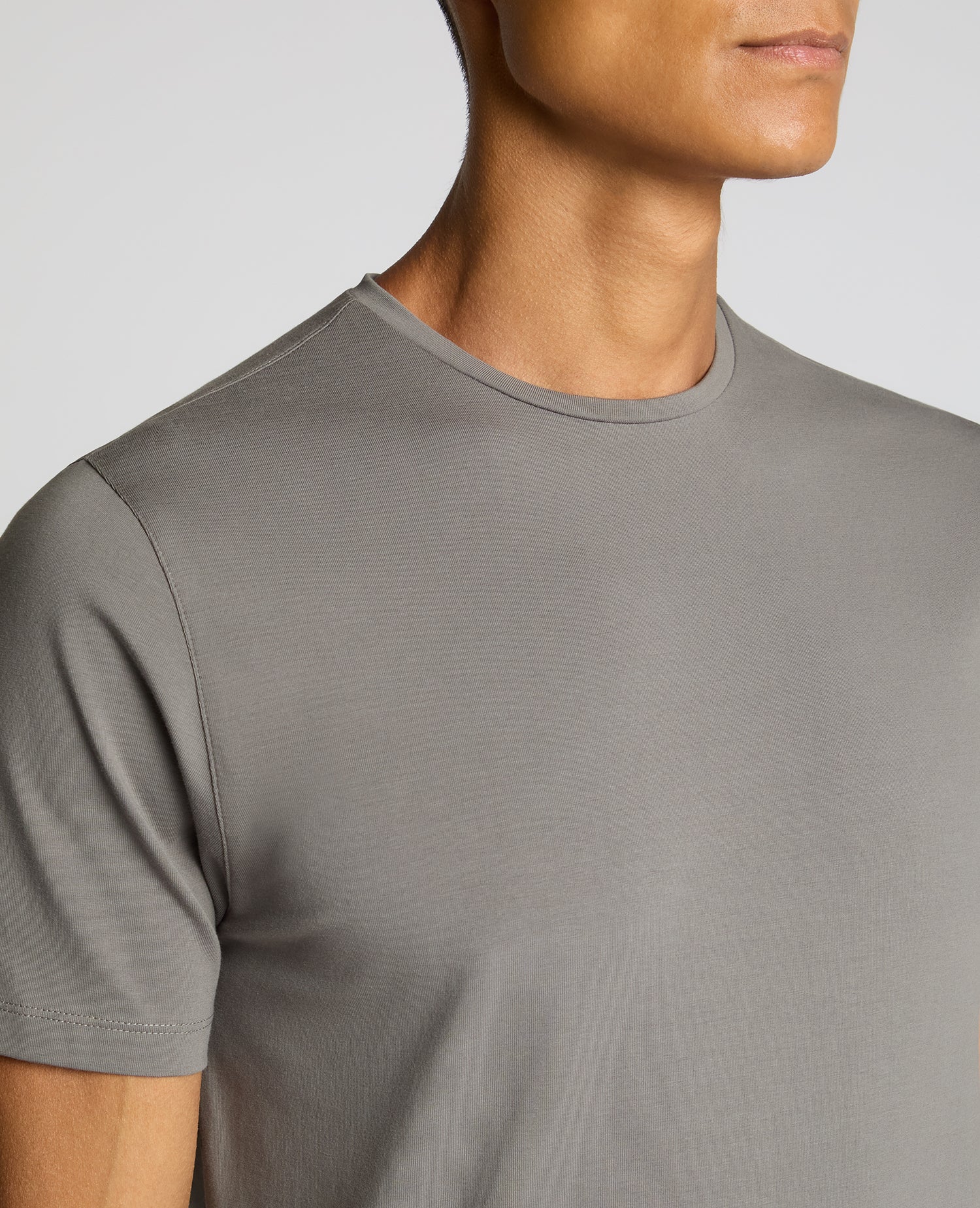 Cotton-Stretch Crew Neck T-Shirt - Image 5