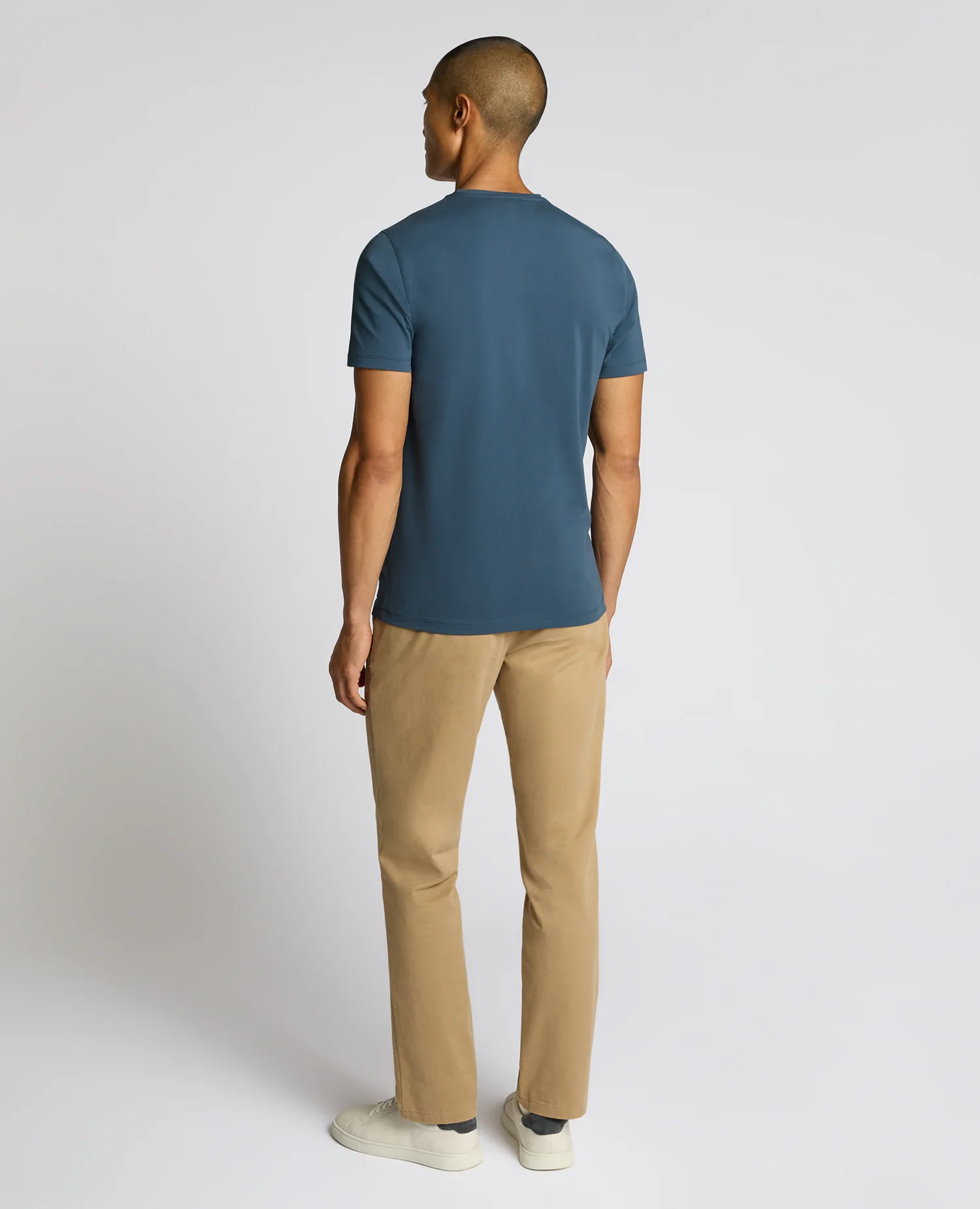 Cotton-Stretch Crew Neck T-Shirt - Image 3