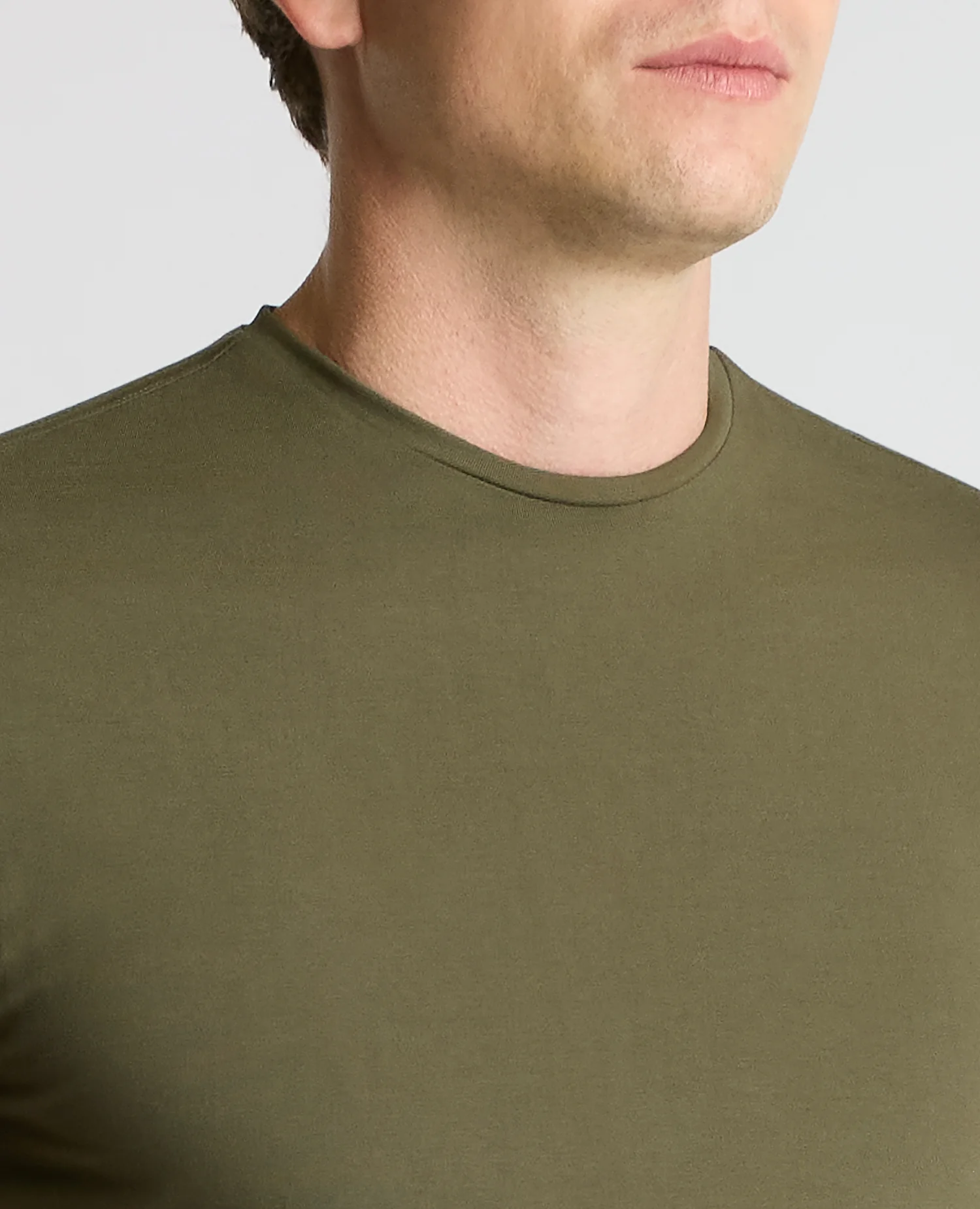 Cotton-Stretch Crew Neck T-Shirt - Image 5