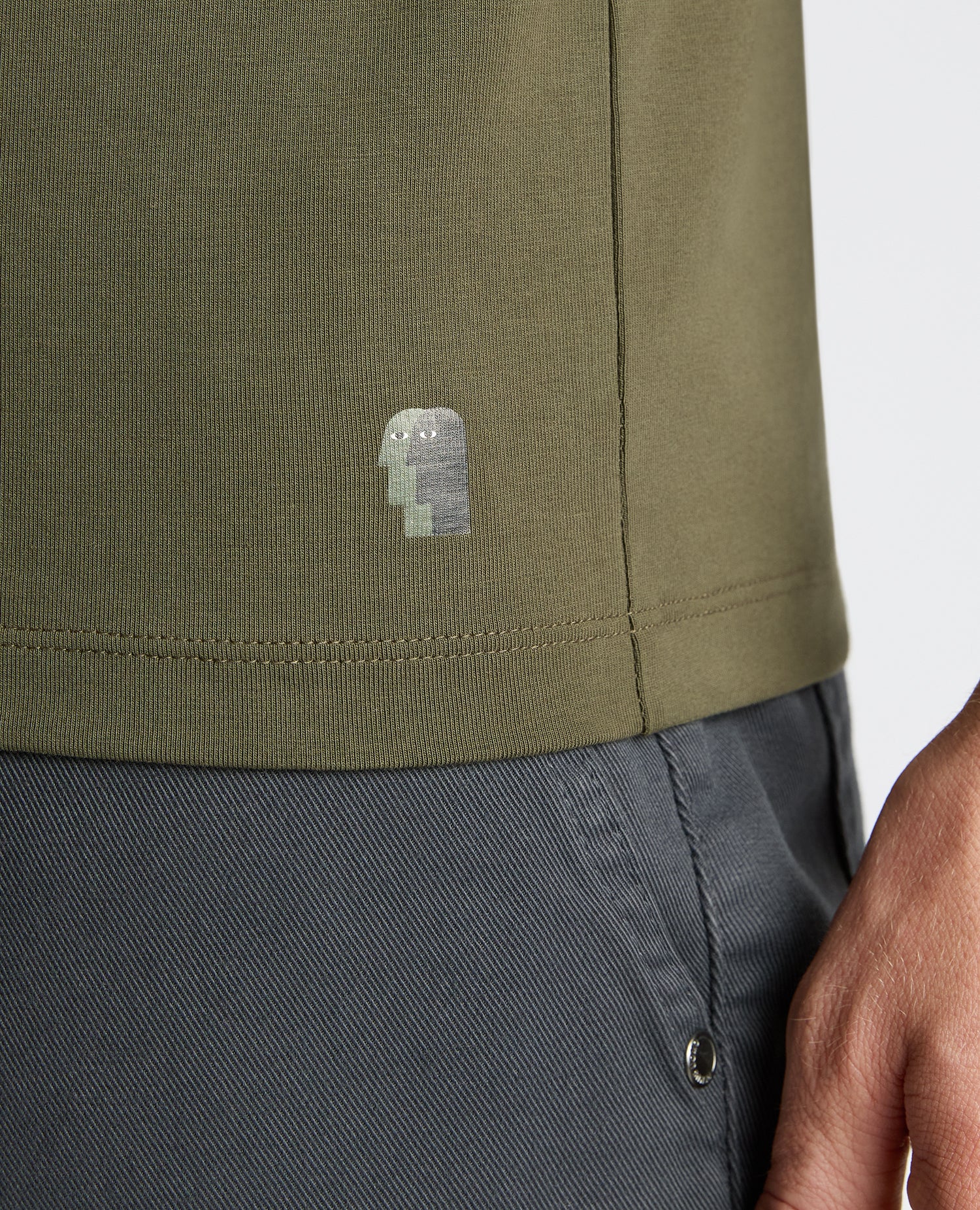 Cotton-Stretch Crew Neck T-Shirt - Image 6