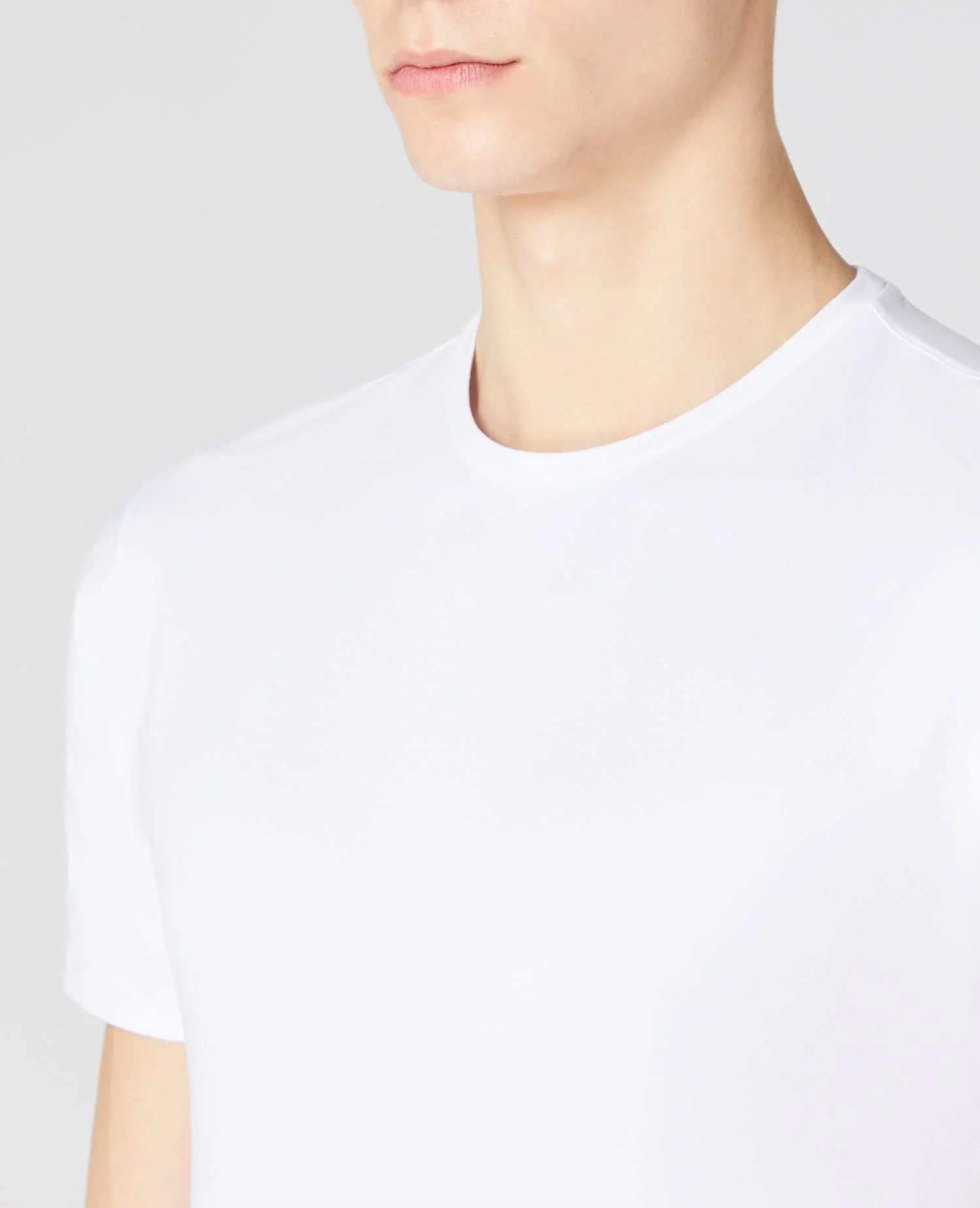 Cotton Stretch Crew Neck T-Shirt - Image 4
