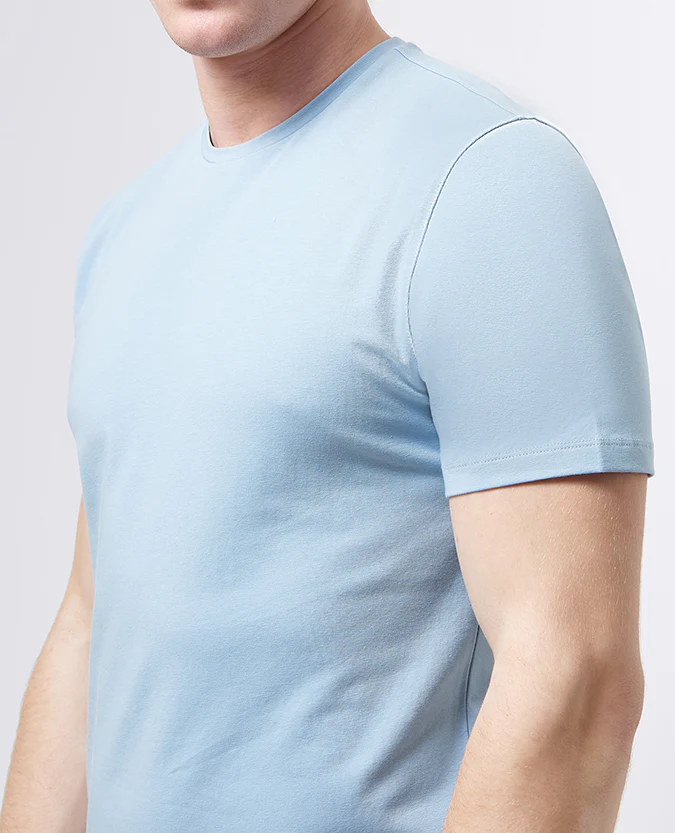 Tapered Fit Cotton-Stretch T-Shirt - Image 3