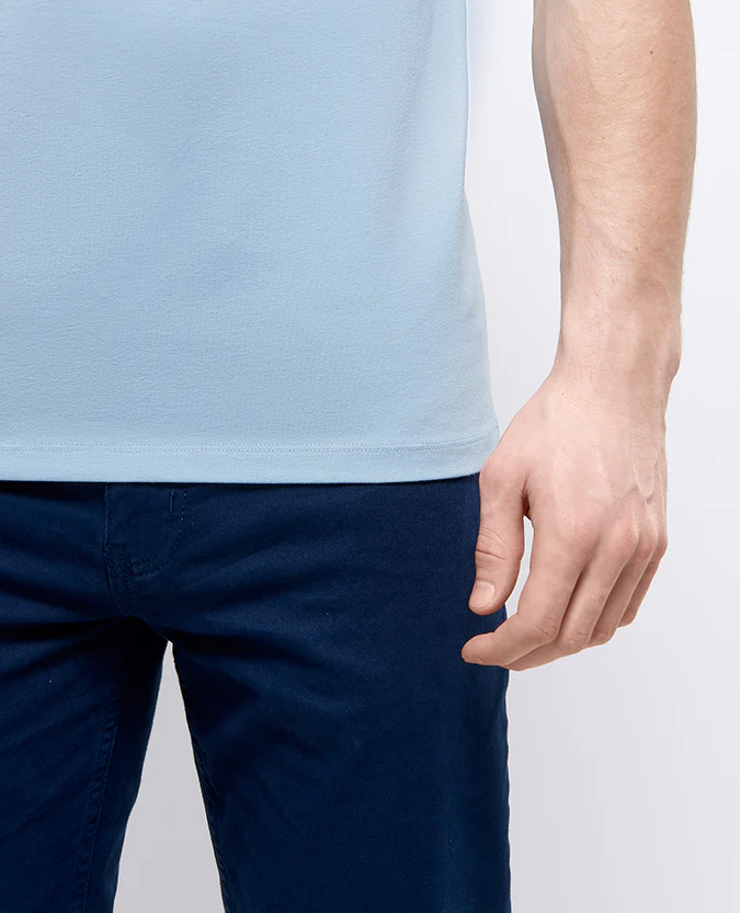 Tapered Fit Cotton-Stretch T-Shirt - Image 4