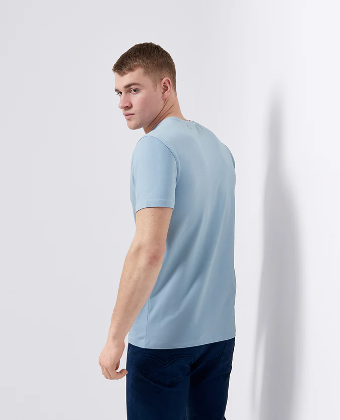 Tapered Fit Cotton-Stretch T-Shirt - Image 5