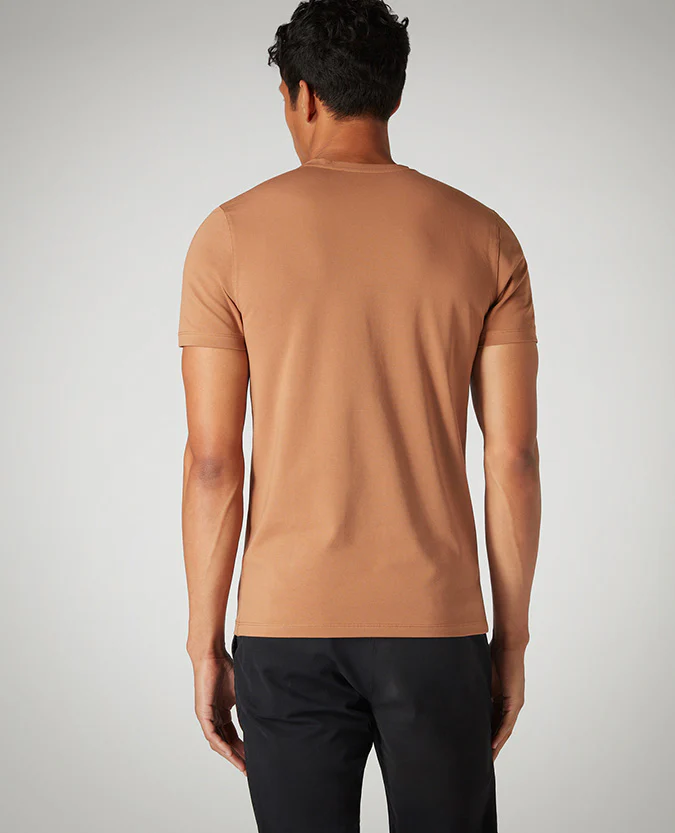 Tapered Fit Cotton-Stretch T-Shirt - Image 5