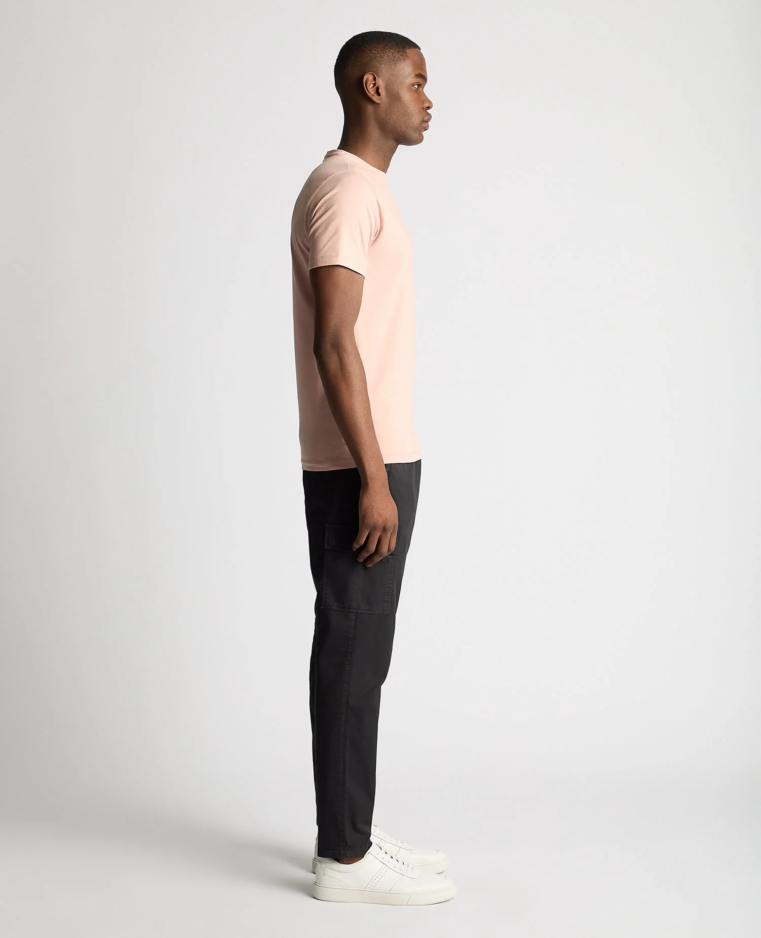 Tapered Fit Cotton-Stretch T-Shirt - Image 4