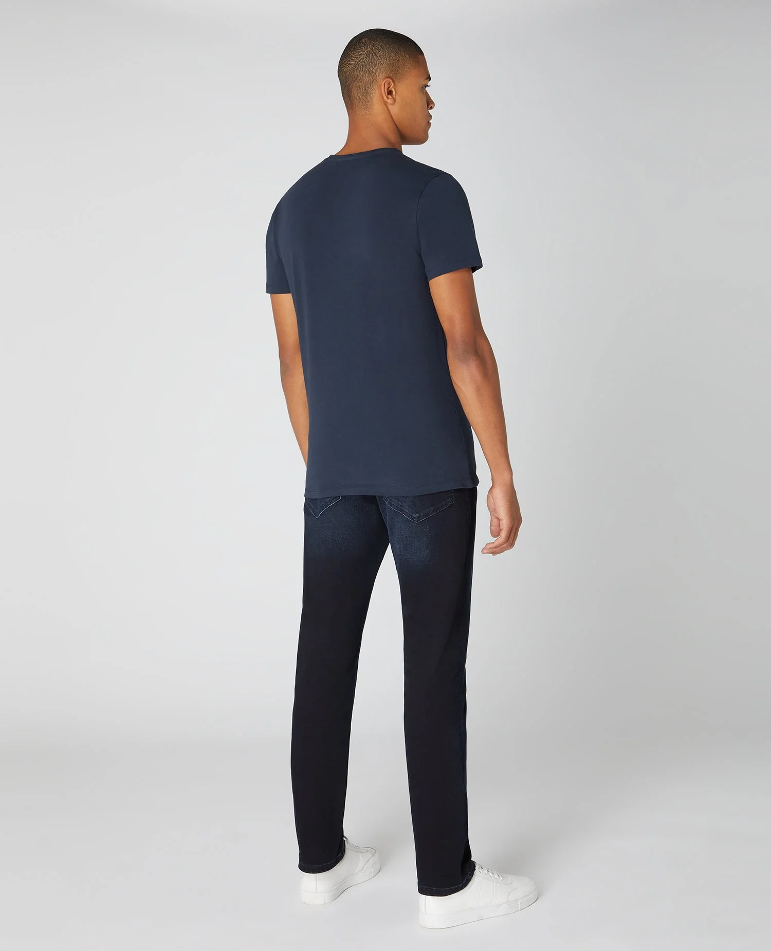 Cotton Stretch Crew Neck T-Shirt - Image 3