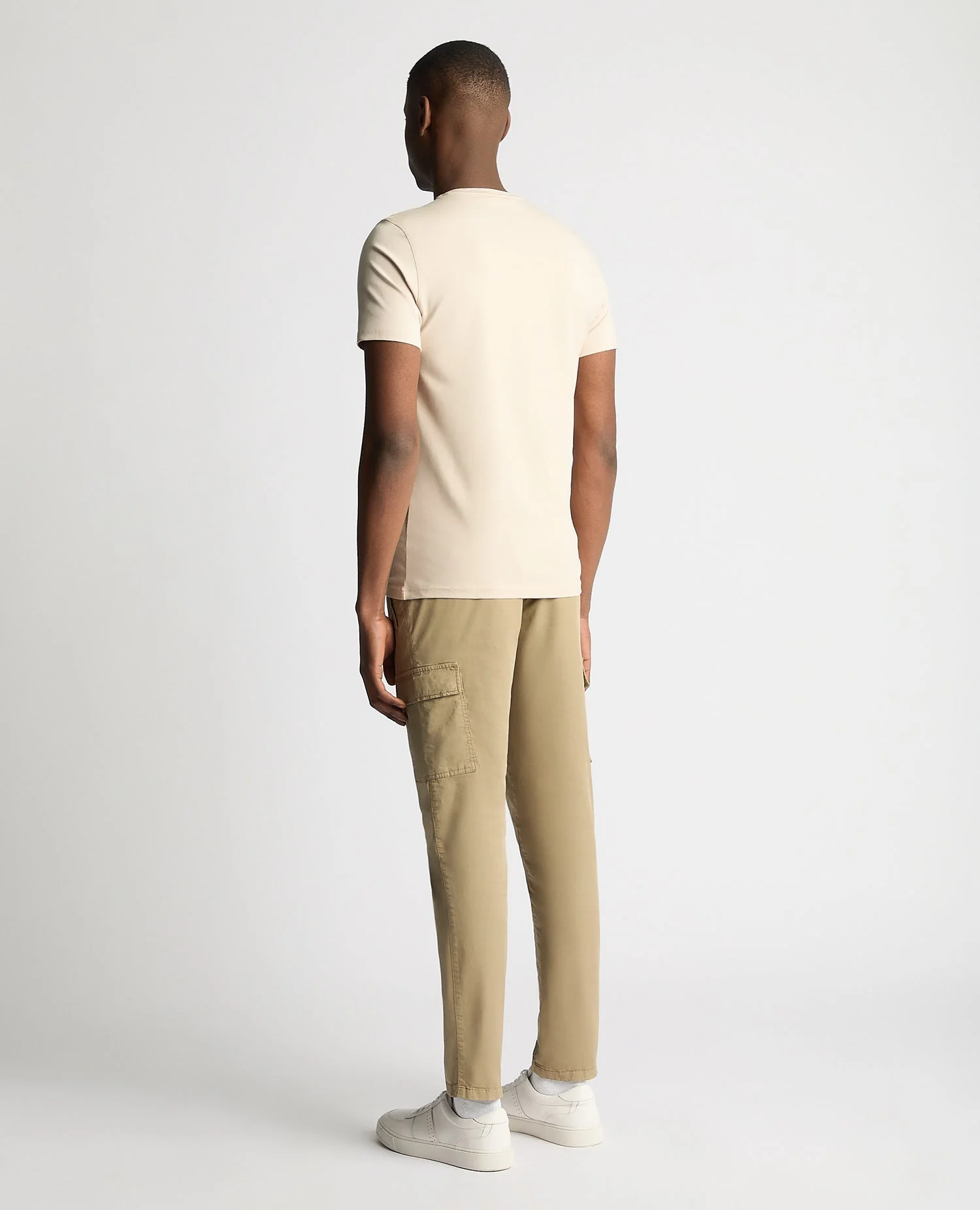 Tapered Fit Cotton-Stretch T-Shirt - Image 3