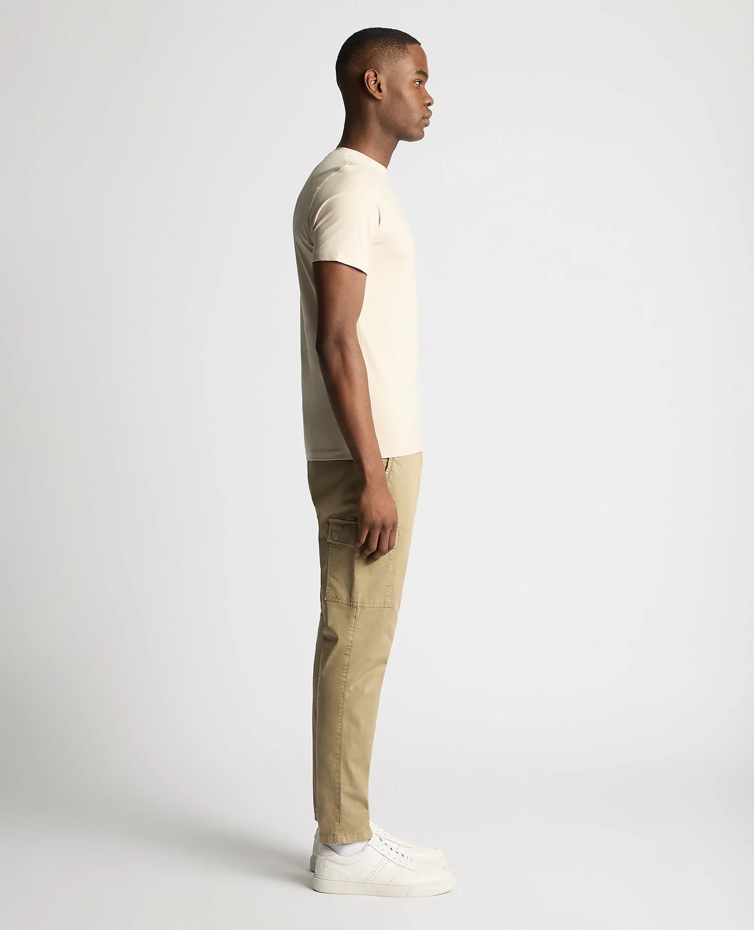 Tapered Fit Cotton-Stretch T-Shirt - Image 4