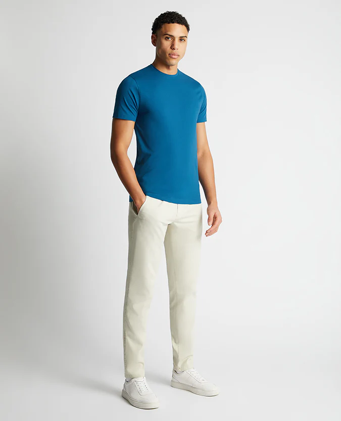 Tapered Fit Cotton-Stretch T-Shirt - Image 2