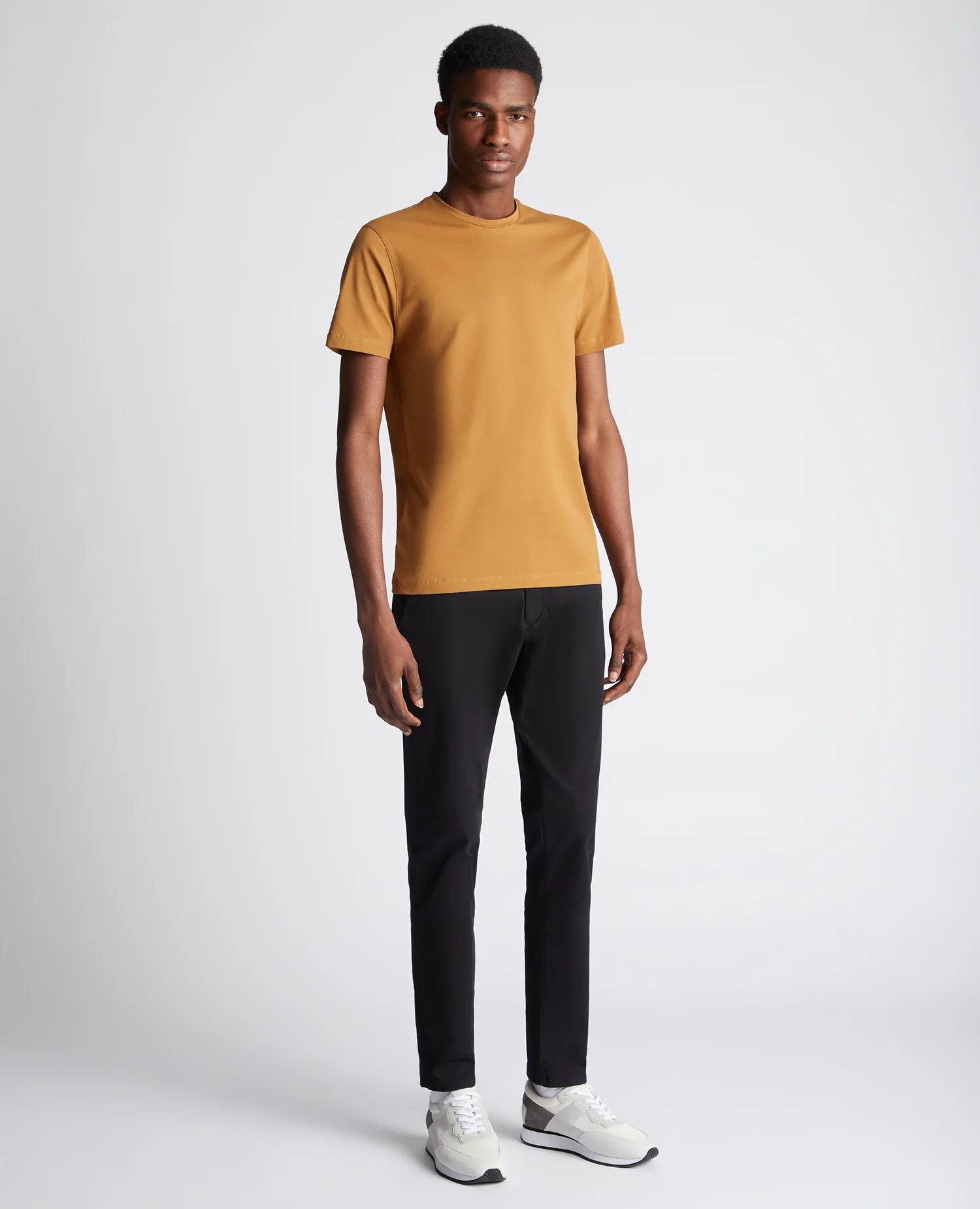 Tapered Fit Cotton-Stretch T-Shirt - Image 2