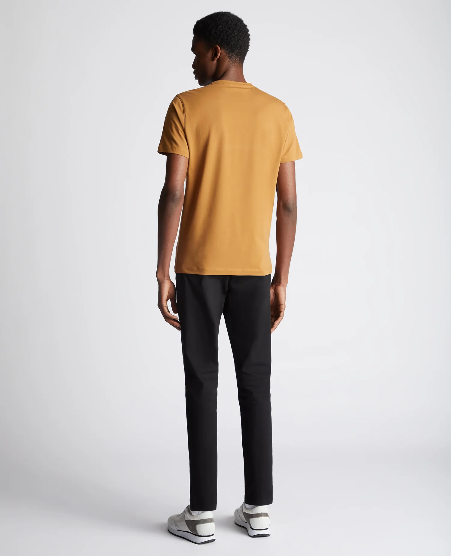Tapered Fit Cotton-Stretch T-Shirt - Image 3