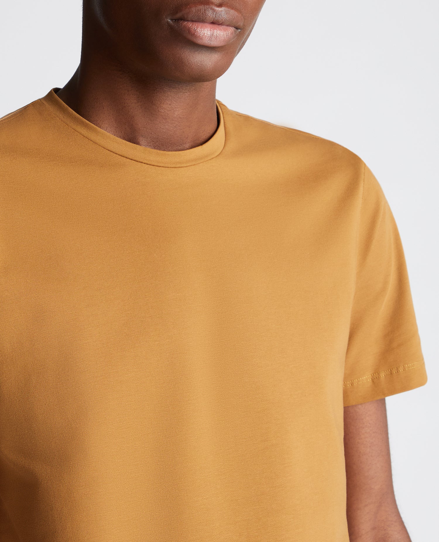 Tapered Fit Cotton-Stretch T-Shirt - Image 4