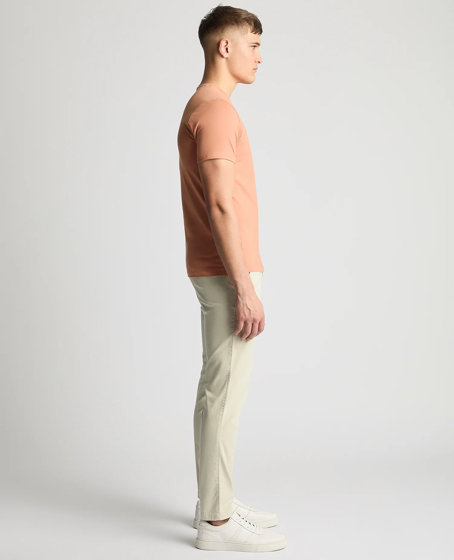 Tapered Fit Cotton-Stretch T-Shirt - Image 3