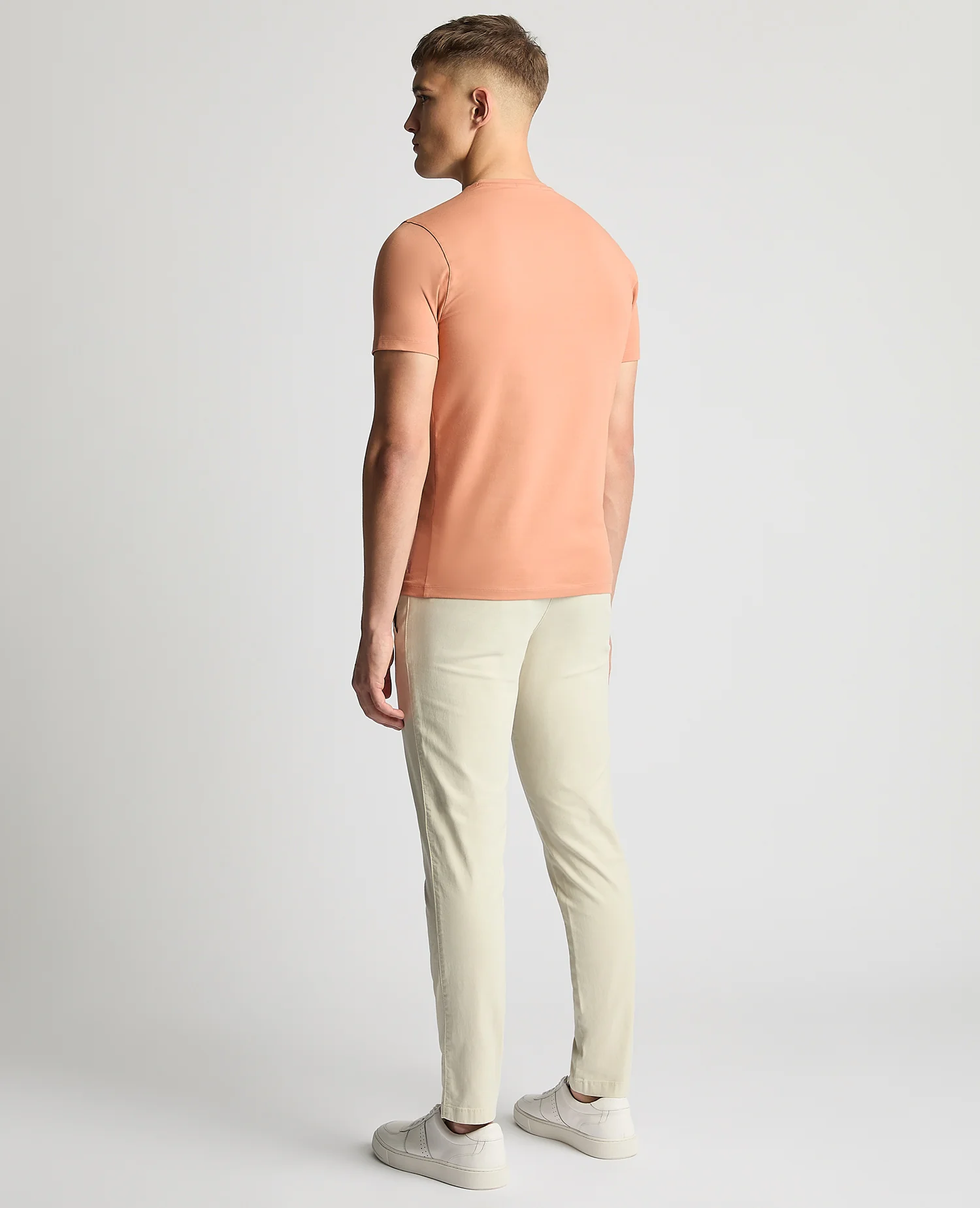 Tapered Fit Cotton-Stretch T-Shirt - Image 4