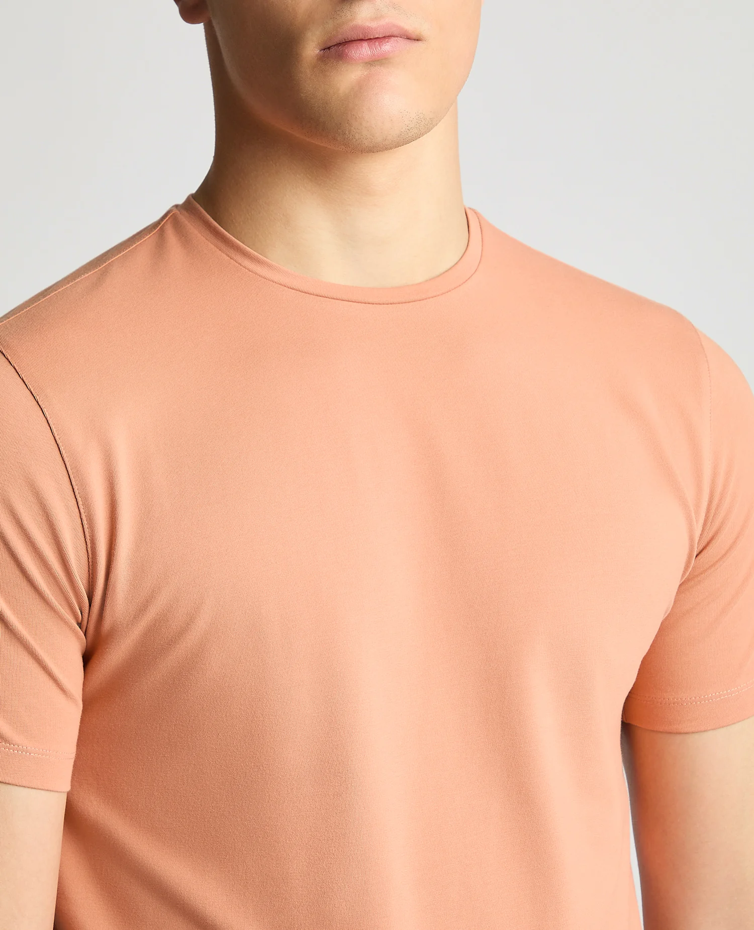 Tapered Fit Cotton-Stretch T-Shirt - Image 5