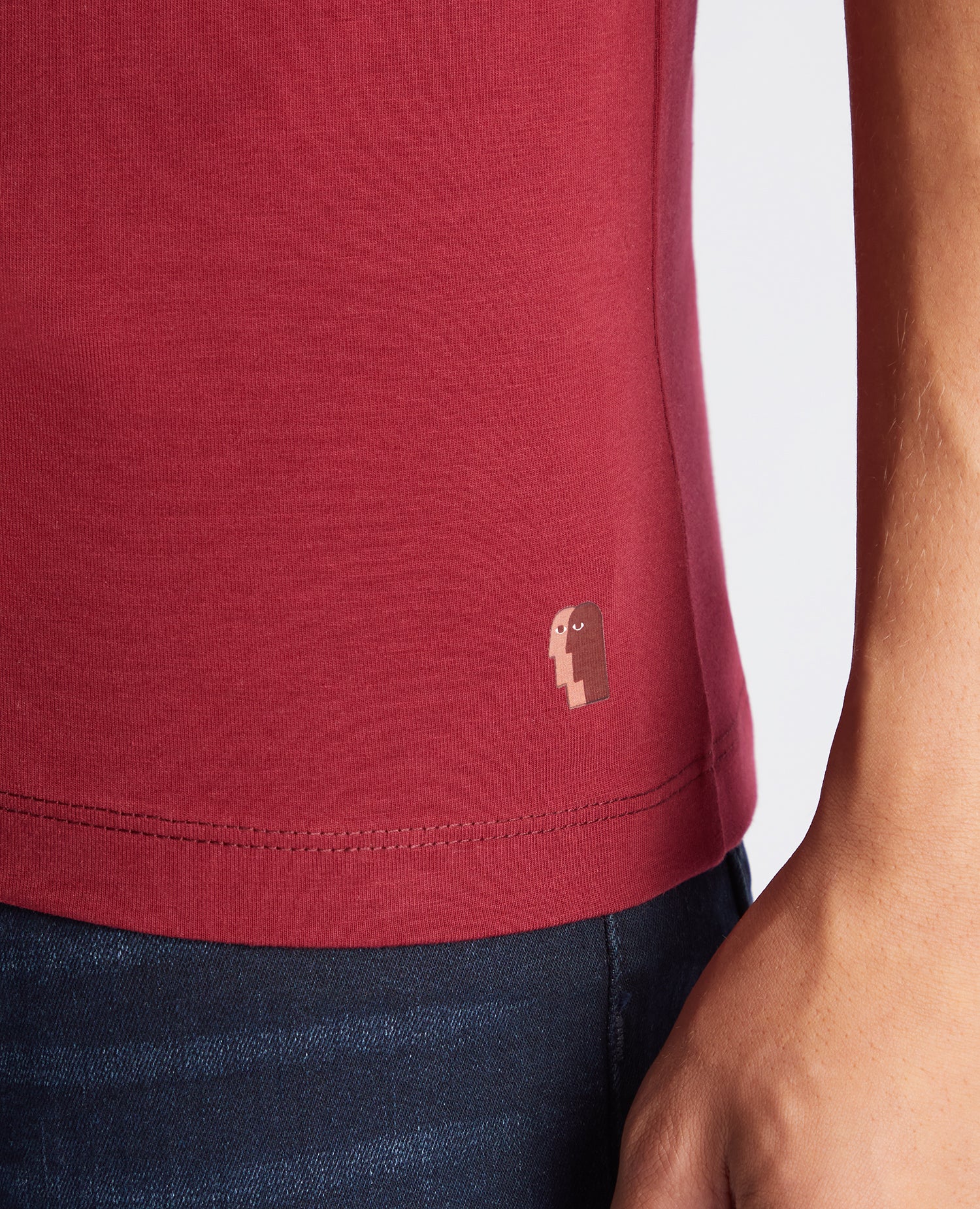 Tapered Fit Cotton-Stretch T-Shirt - Image 5