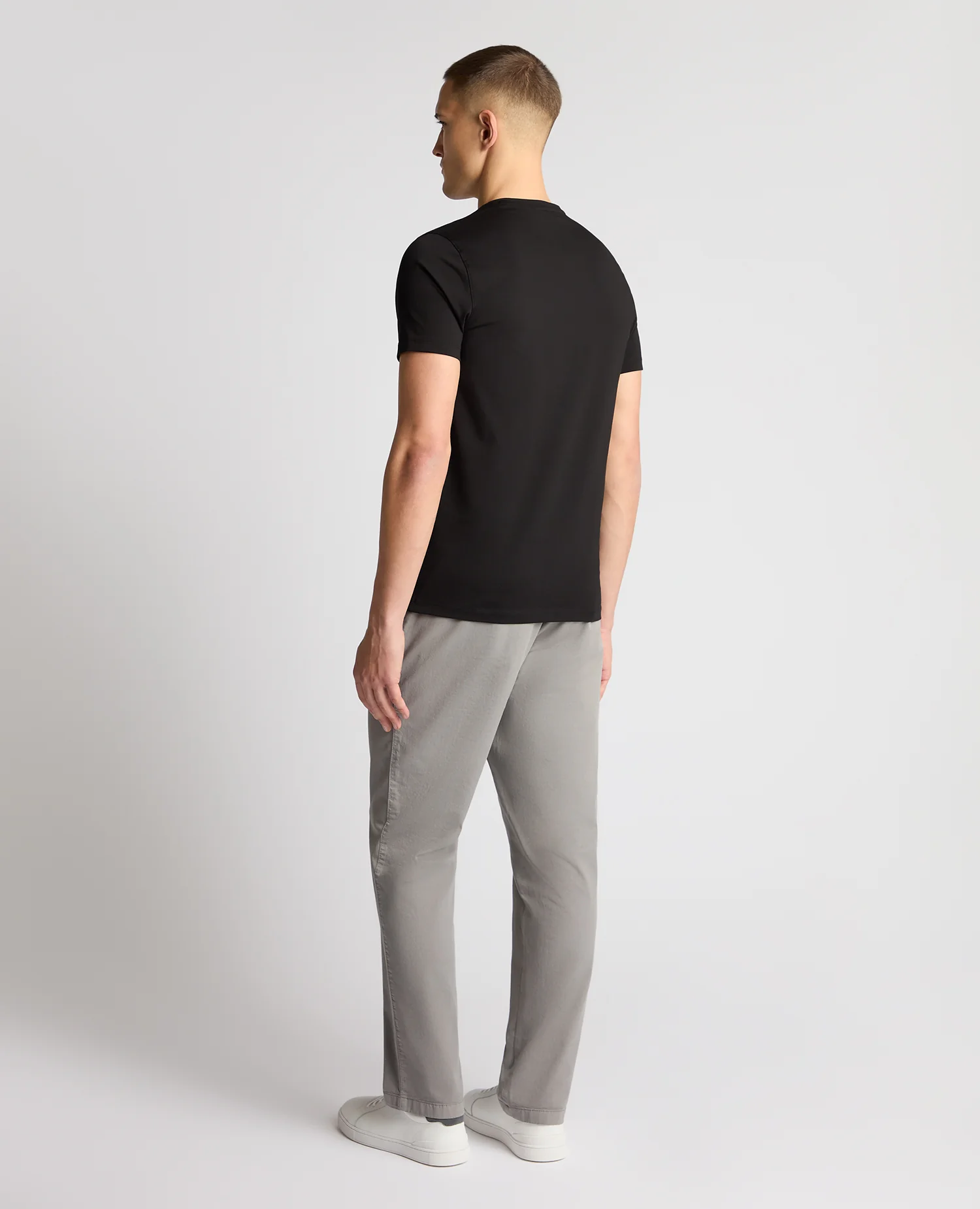 Cotton Stretch Crew Neck T-Shirt - Image 3