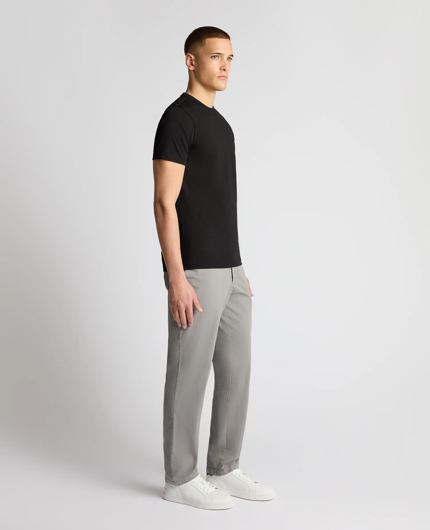 Cotton Stretch Crew Neck T-Shirt - Image 4