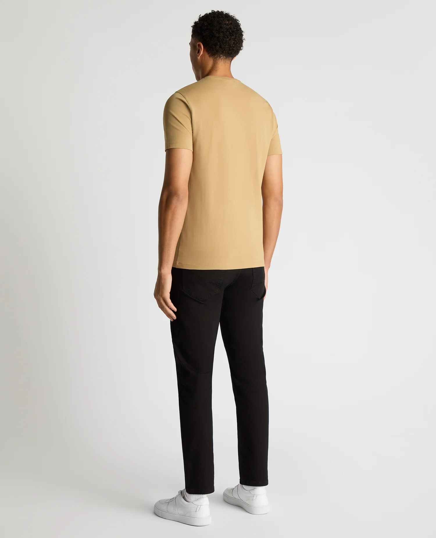 Tapered Fit Cotton-Stretch T-Shirt - Image 3