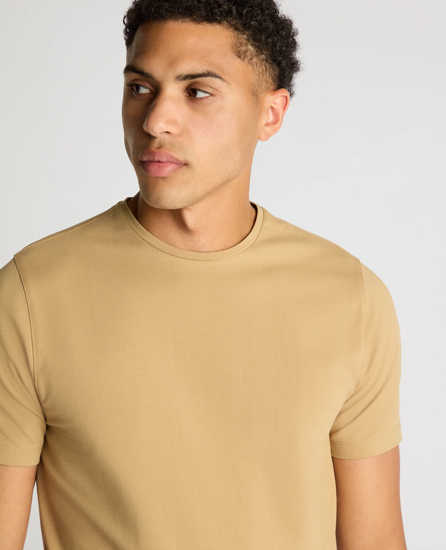 Tapered Fit Cotton-Stretch T-Shirt - Image 5